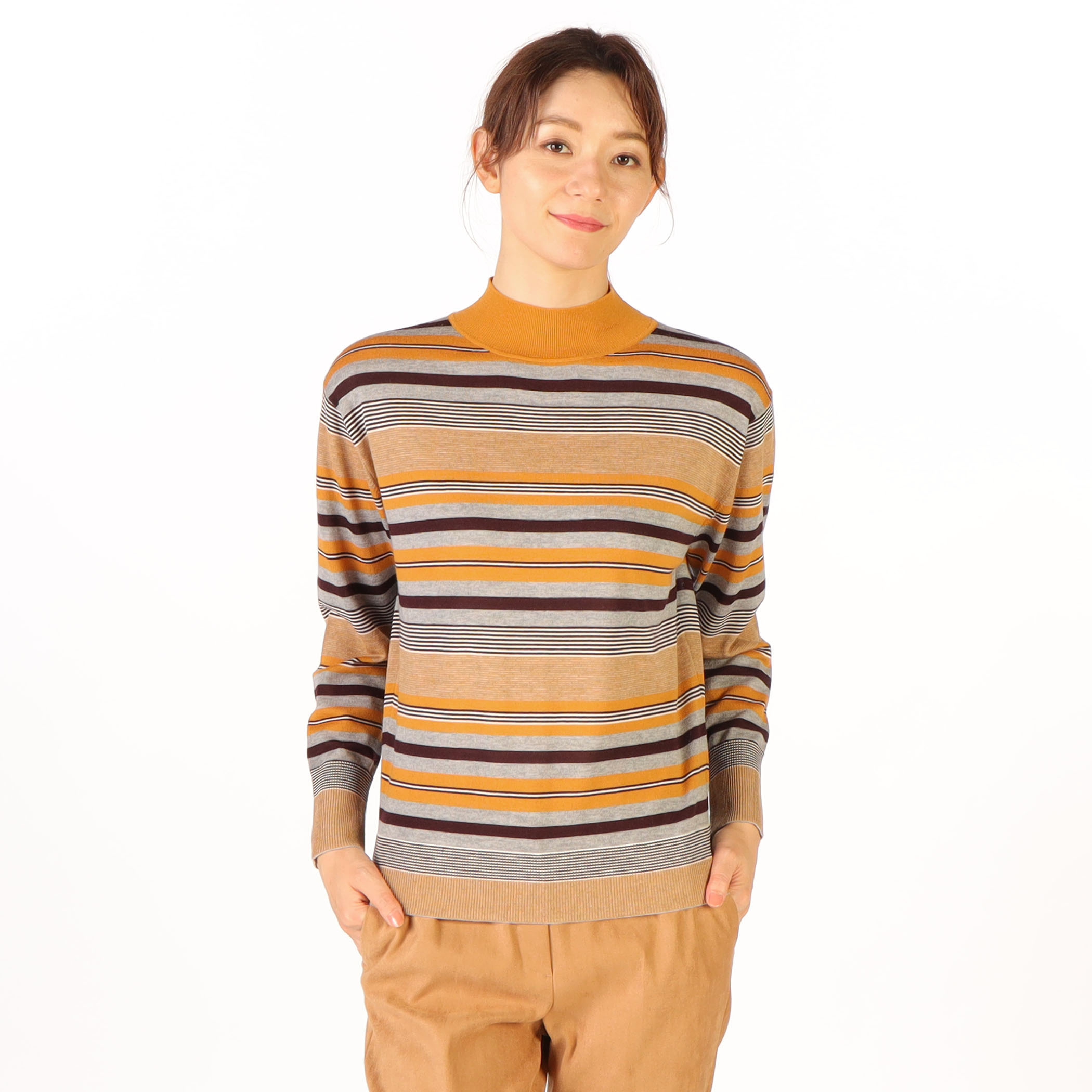 カシウールボーダーニット