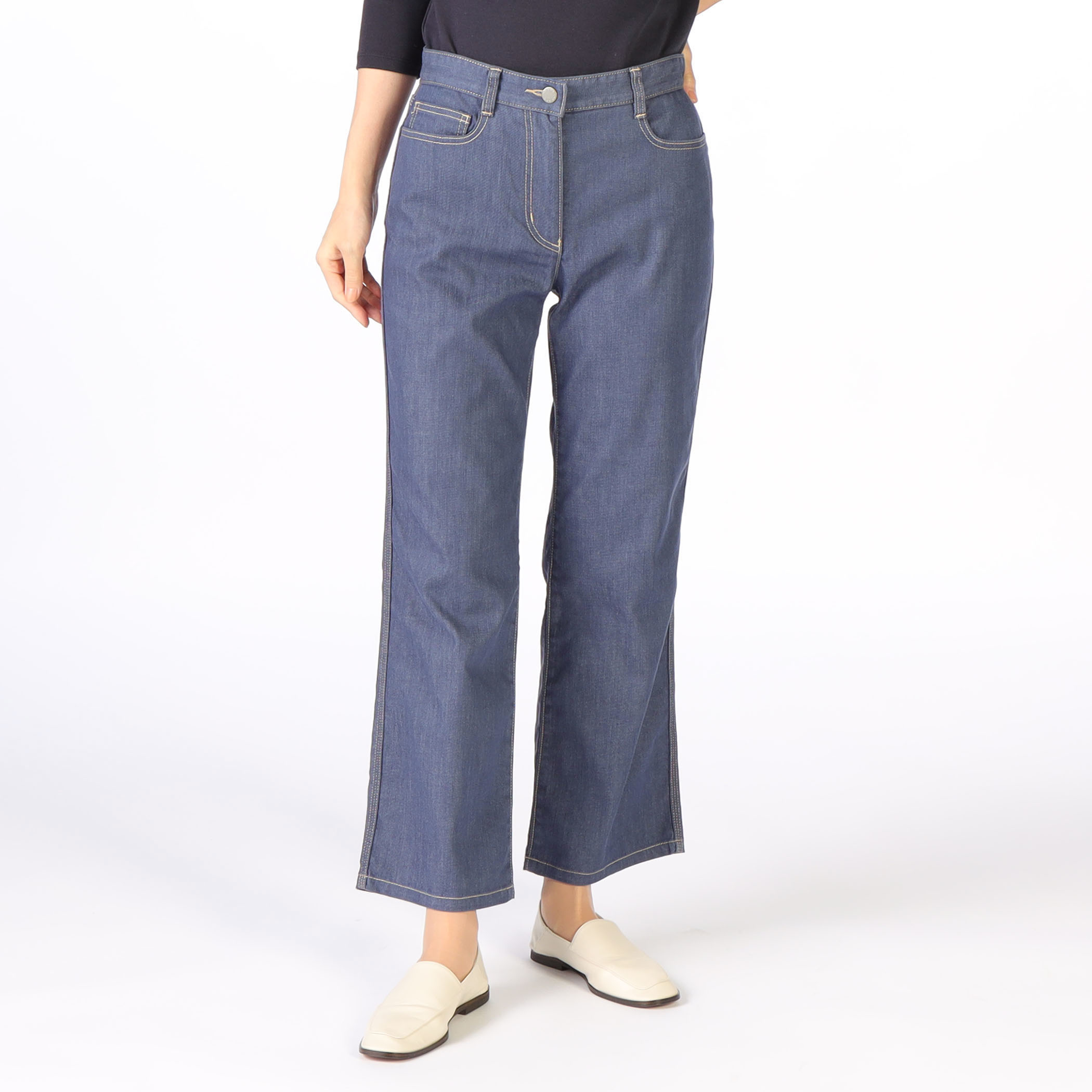 スラブシャンブレーパンツ