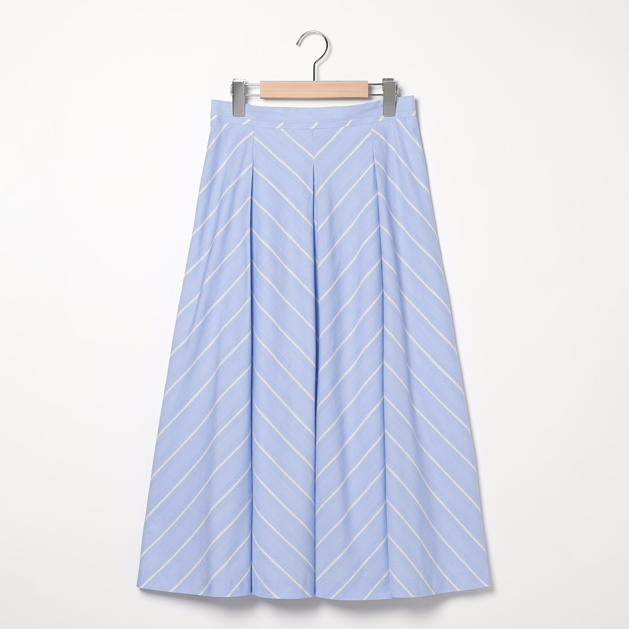 コットンストライプスカート