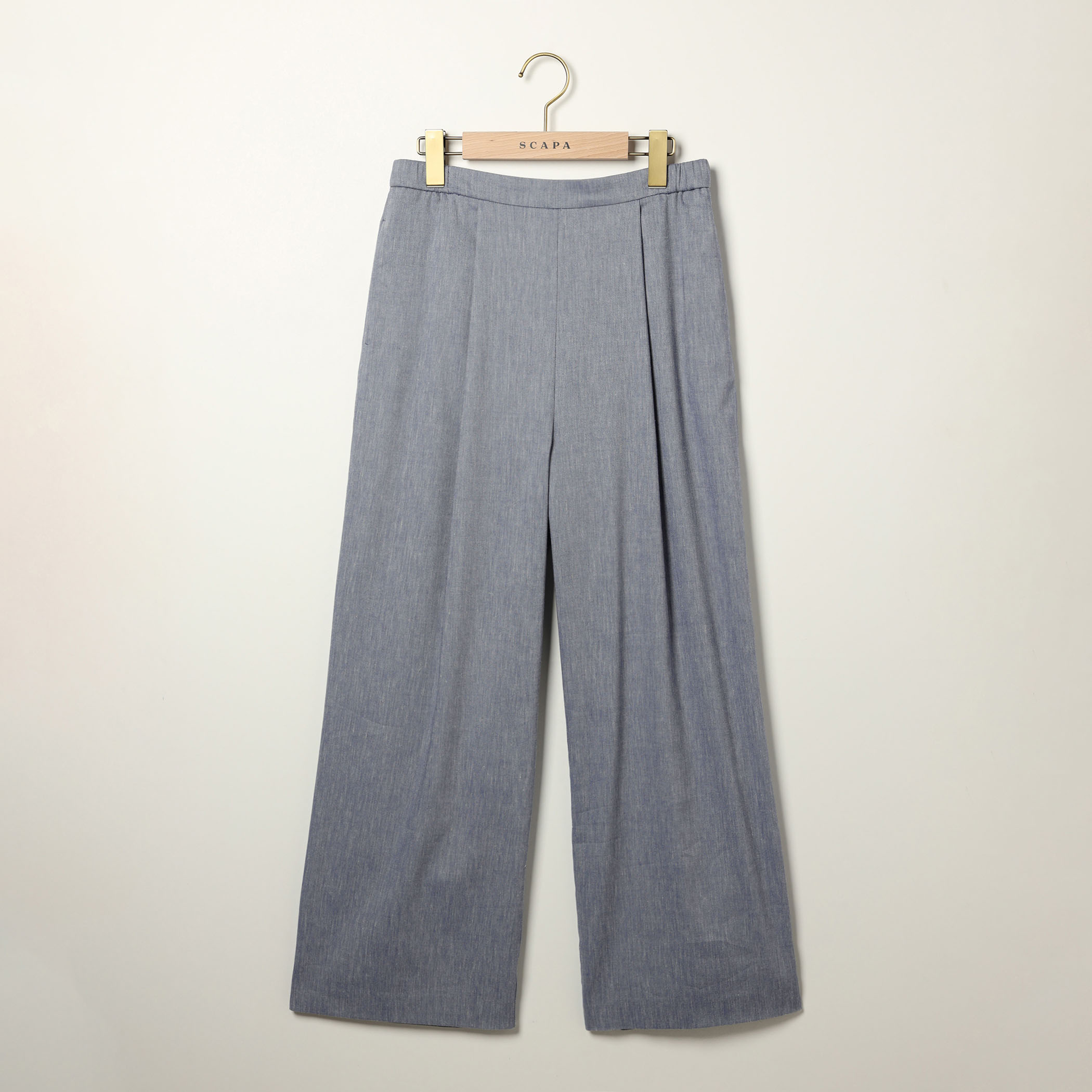 ライトシャンブレーパンツ