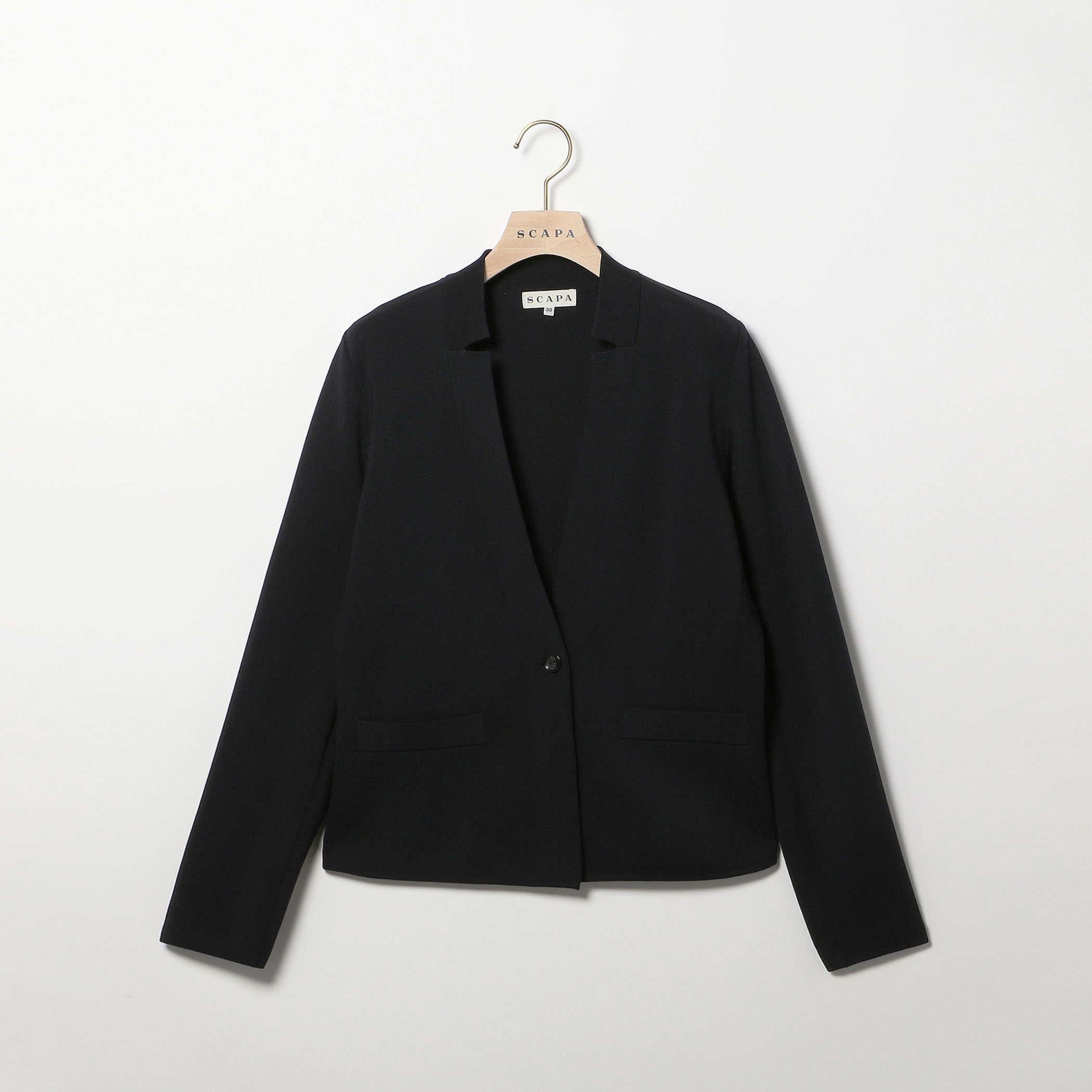 ストレッチミラノニットジャケット