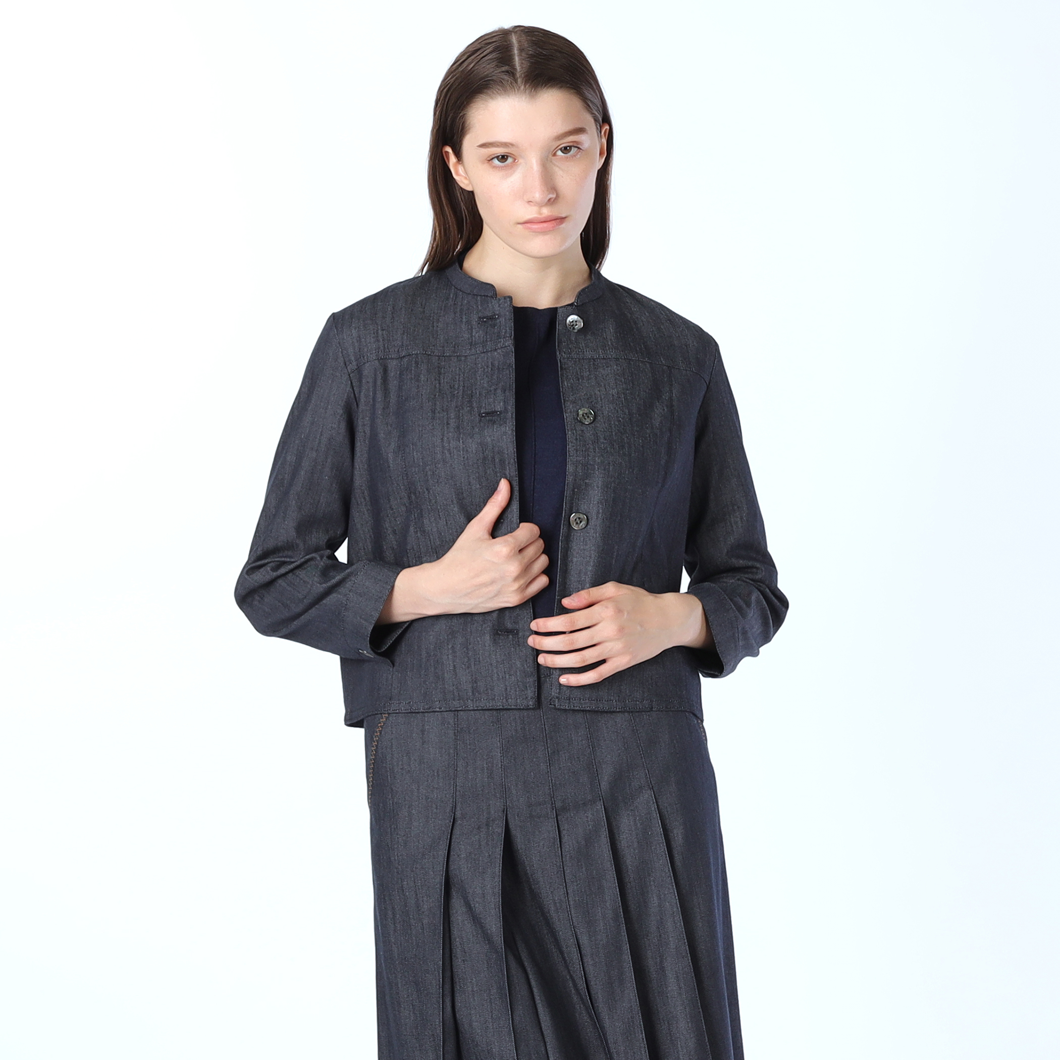 ソフトシャンブレージャケット