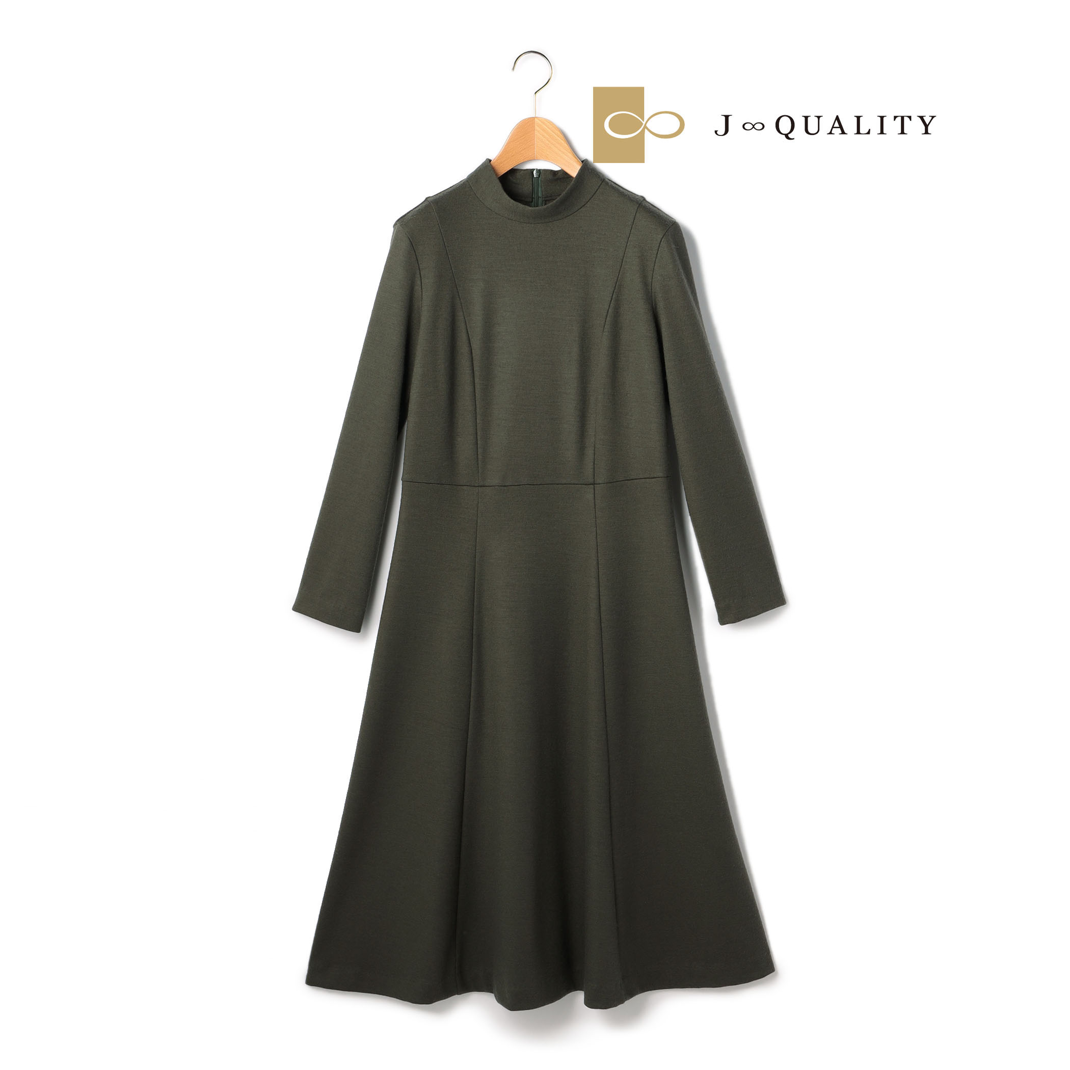 【J∞QUALITY 】1/60ミルドウールスムースワンピース