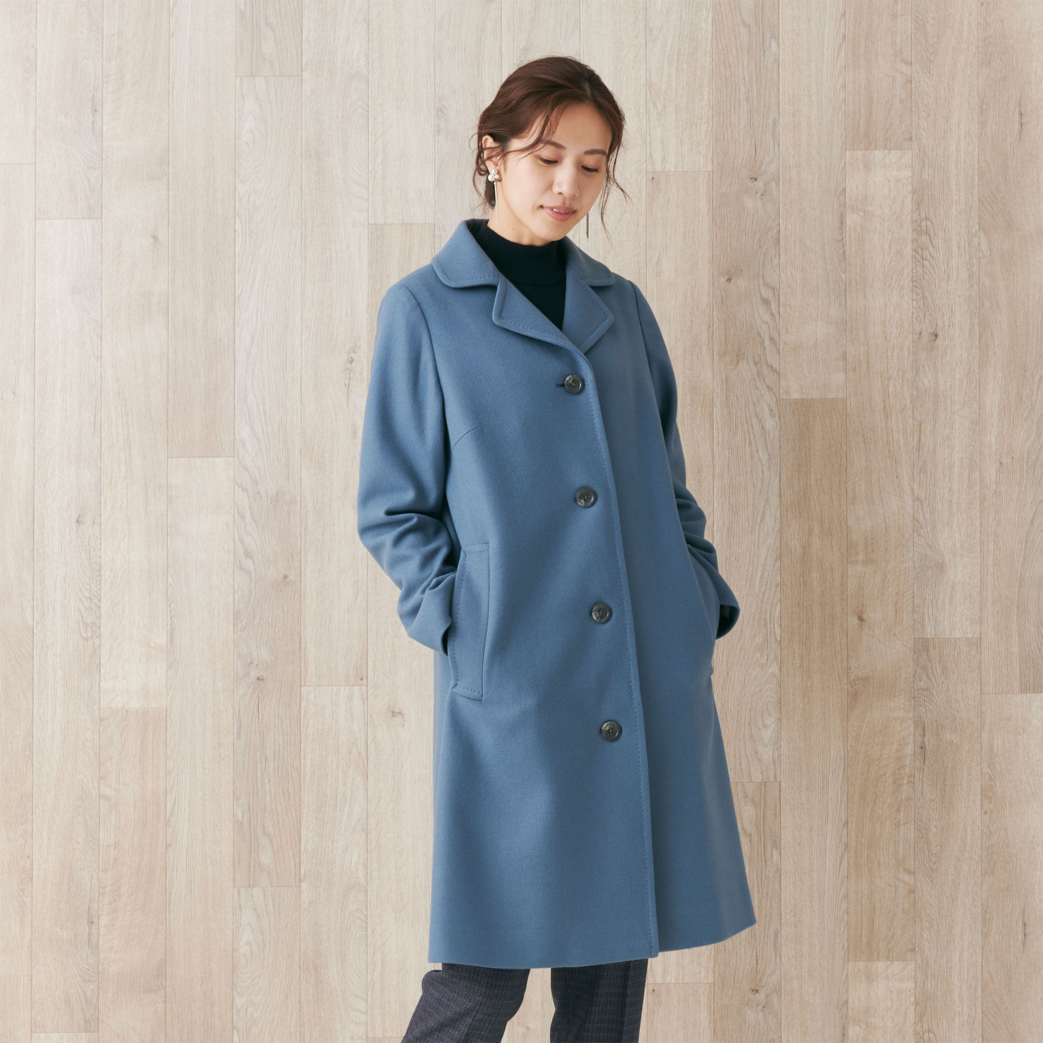 JSメルトンロングコート