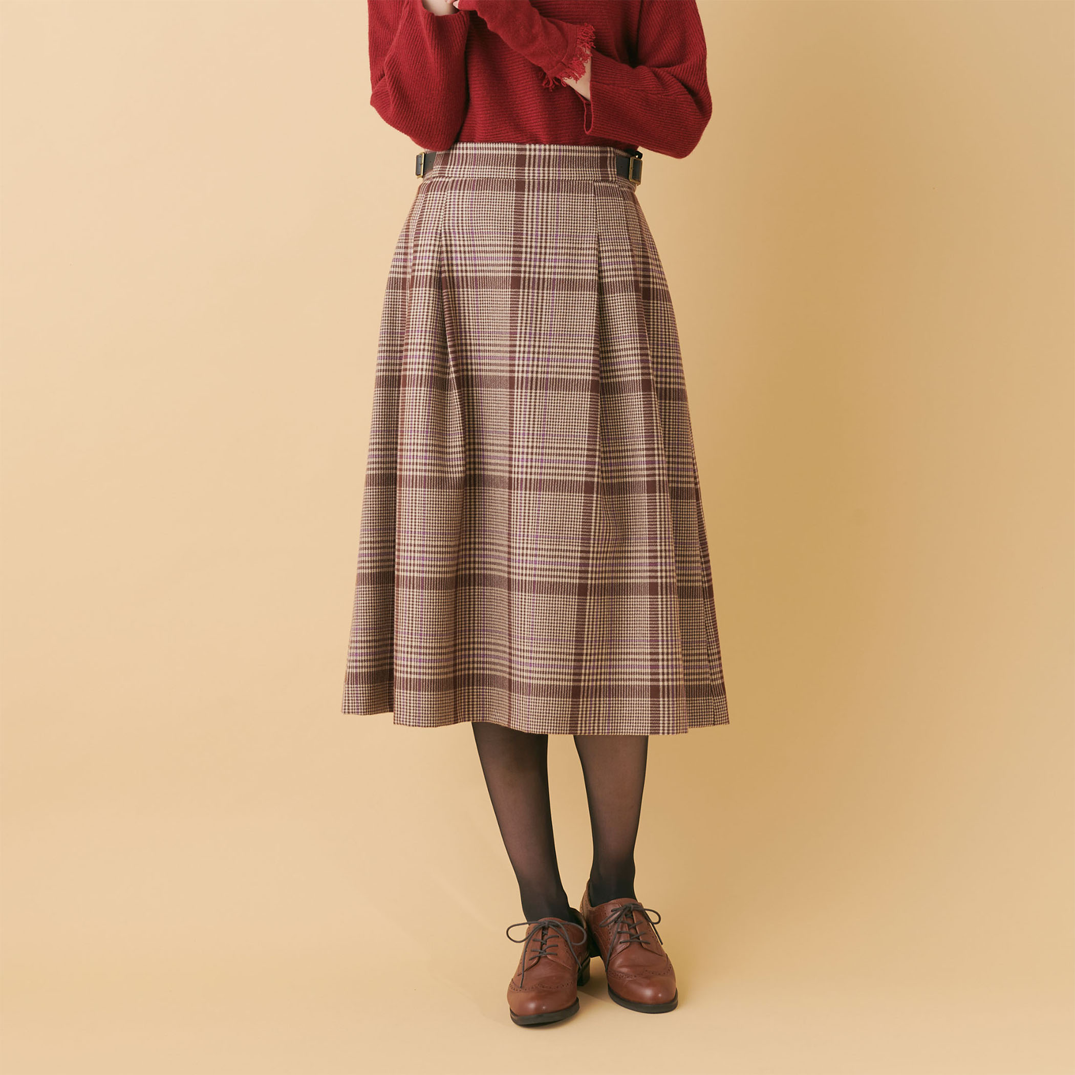 ディストリクト チェックスカート