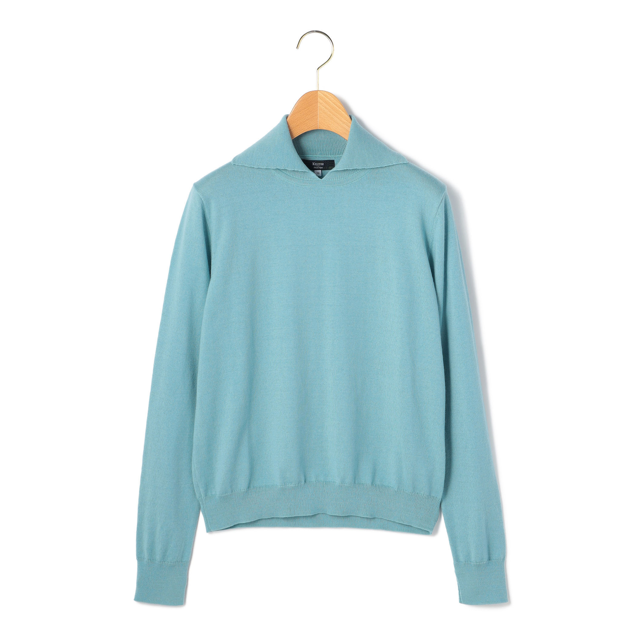 ハイゲージ 襟付きニット