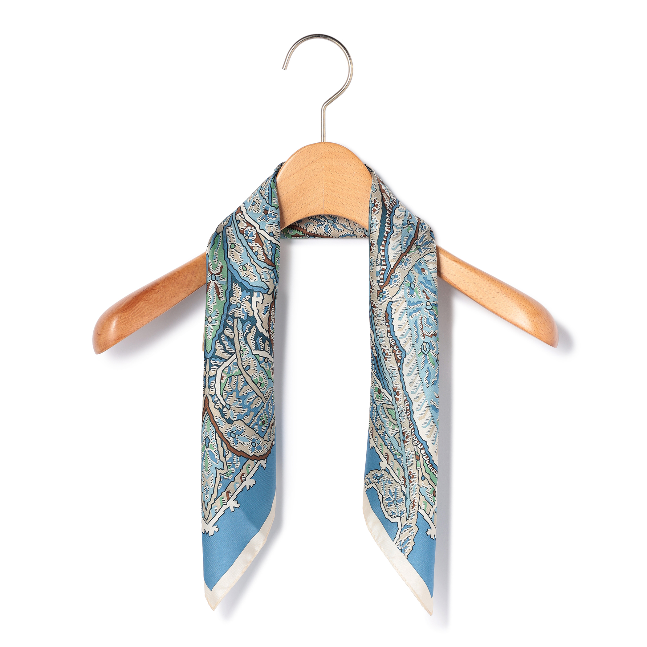 ペイズリーシルクスカーフ