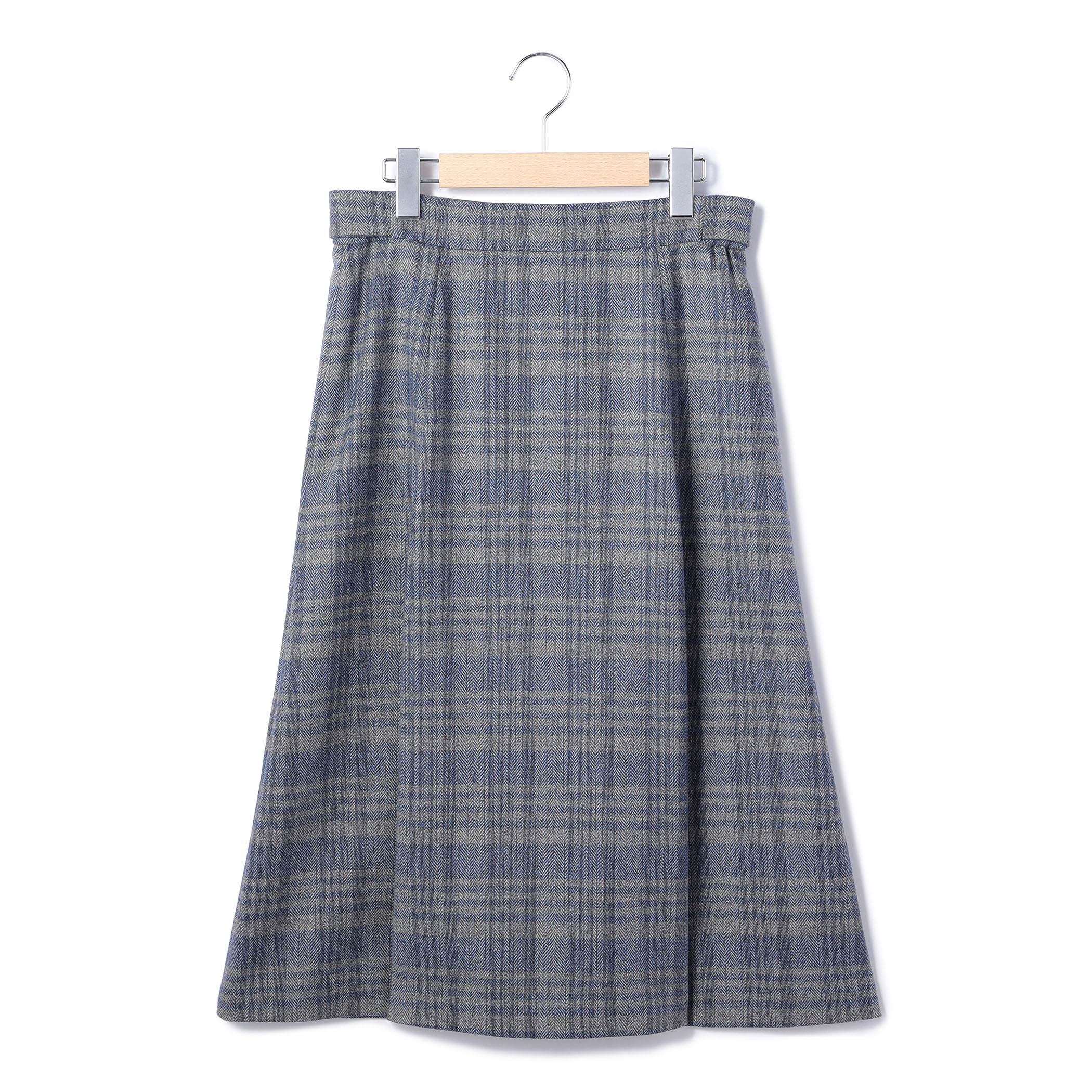 ヘリンボンタータンスカート