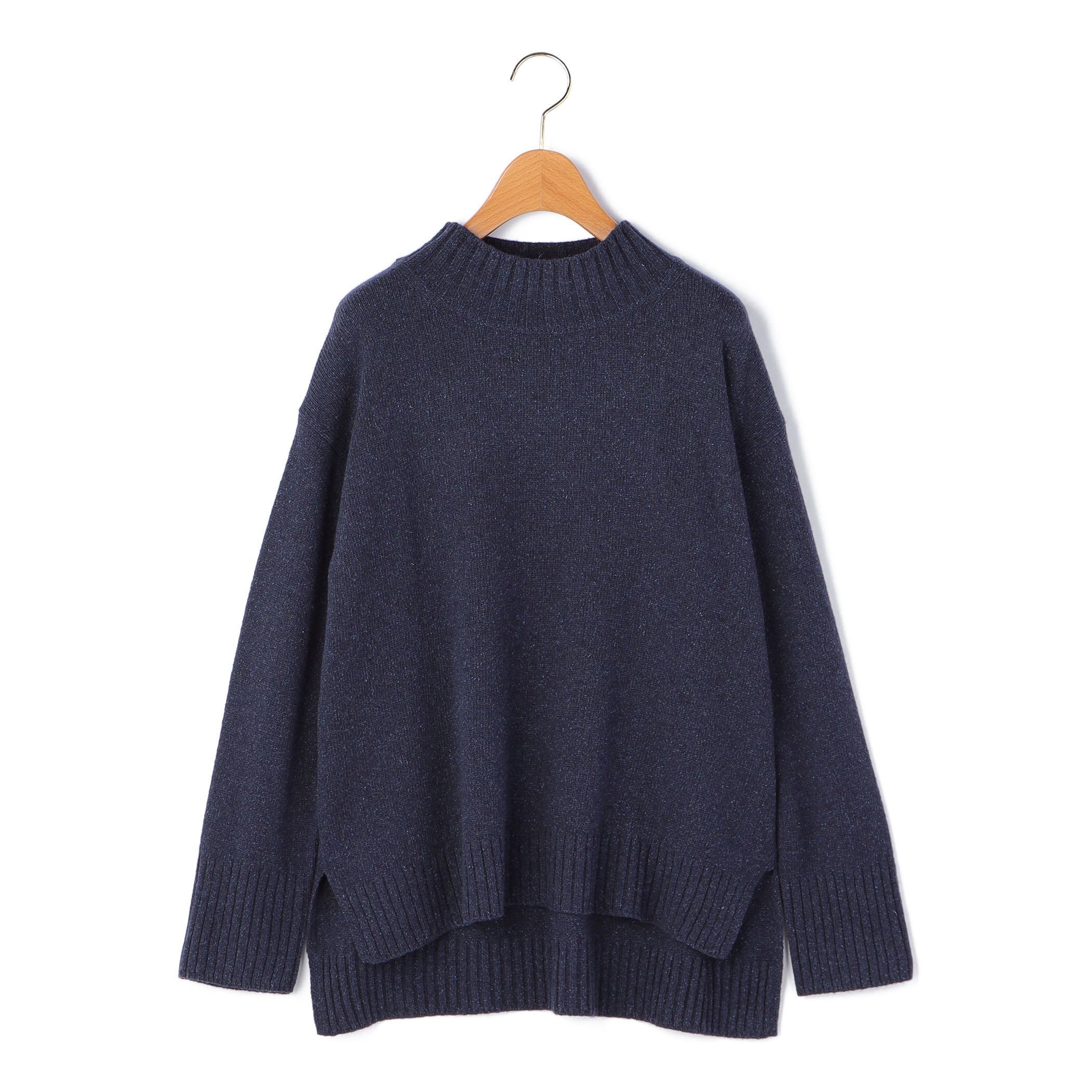 カラーネップニット