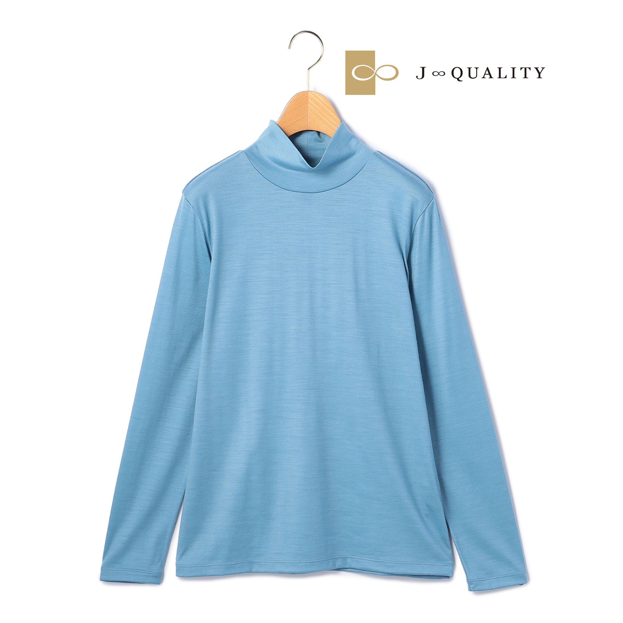 クリアウォッシャブルハイネックカットソー