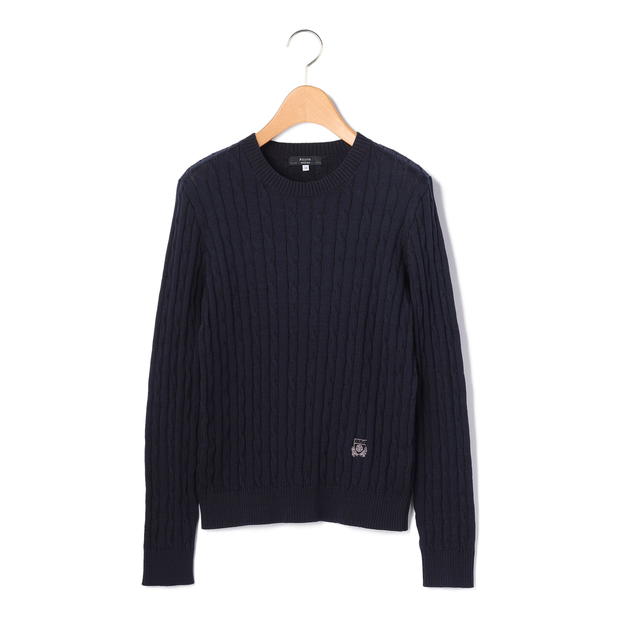 ミドルゲージコットンニット