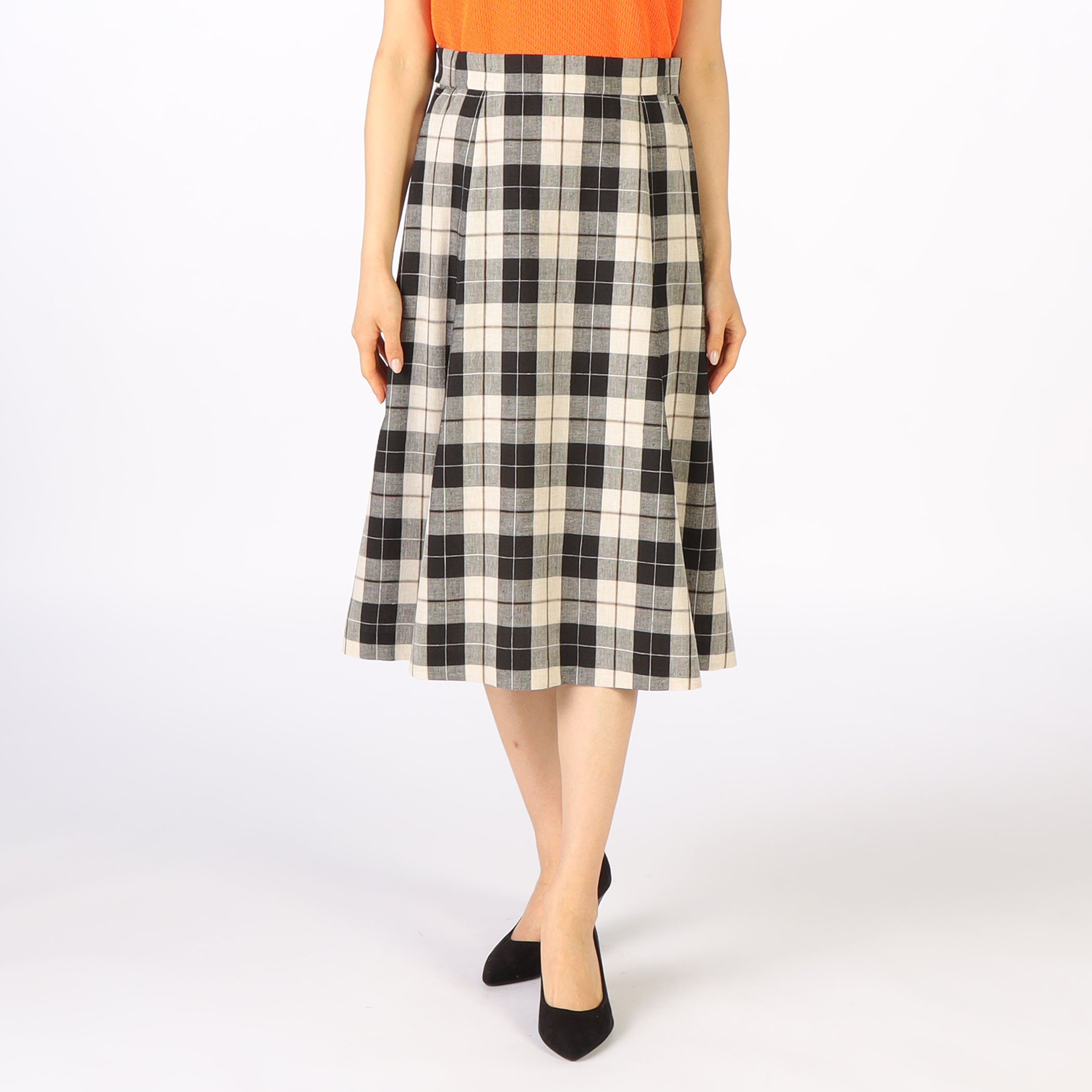 ブロックウィンドペンスカート