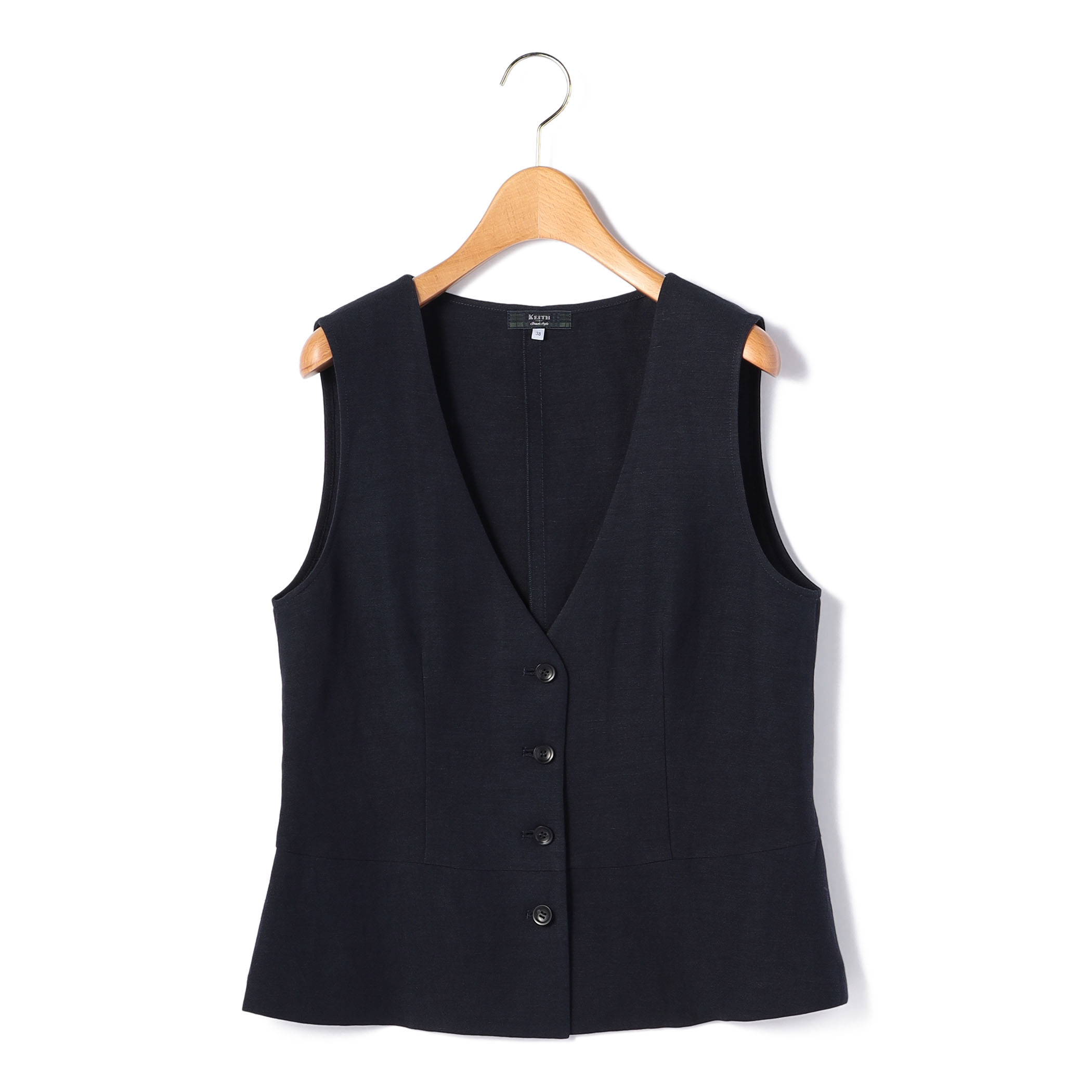 リネンキャンバスベスト