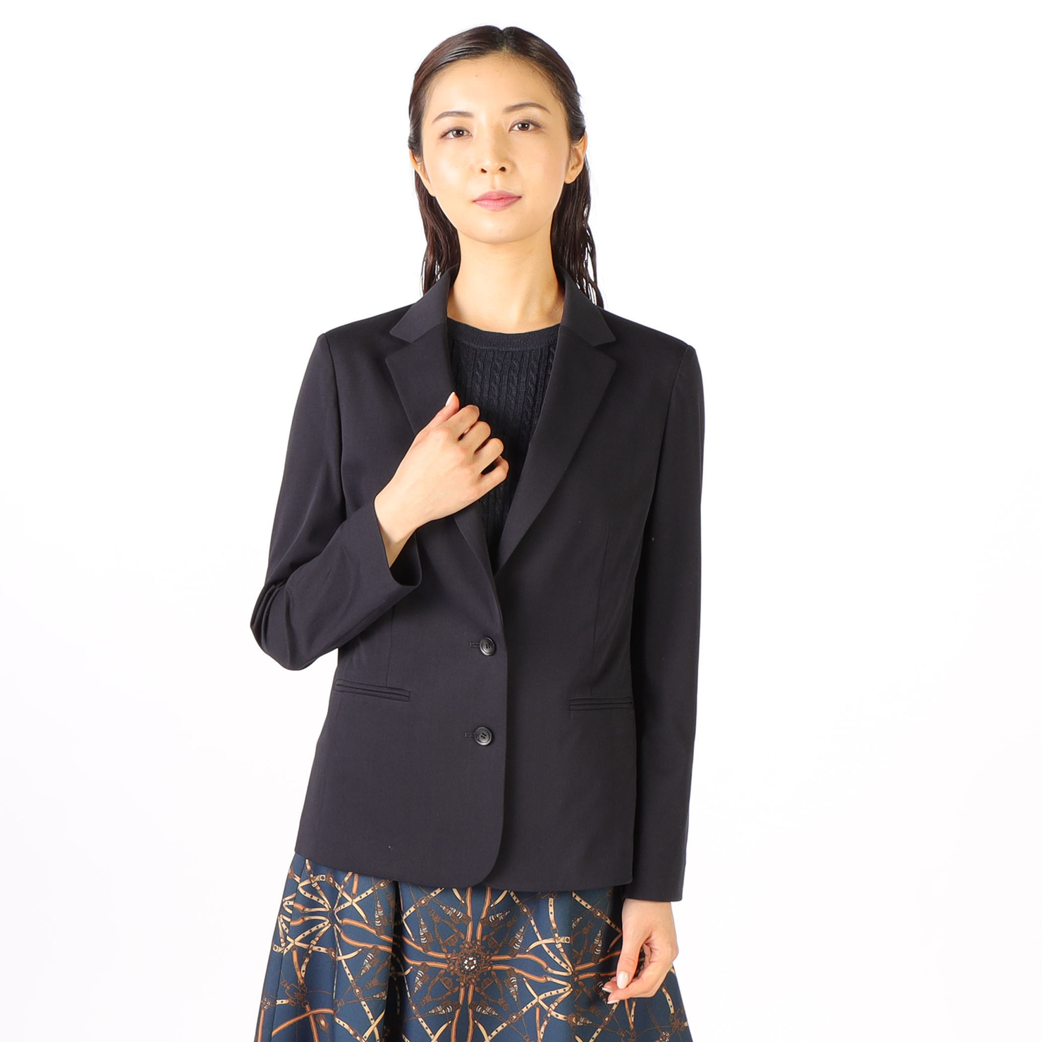 プレーティング天竺ジャケット