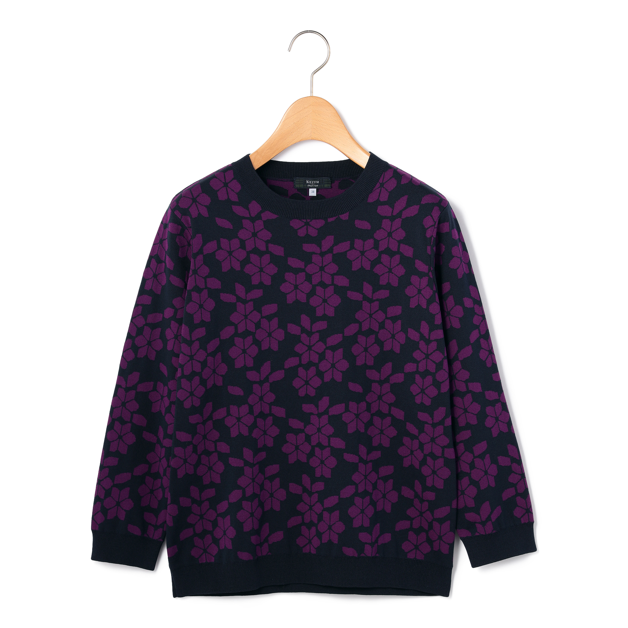 アブストラクトフラワーニット