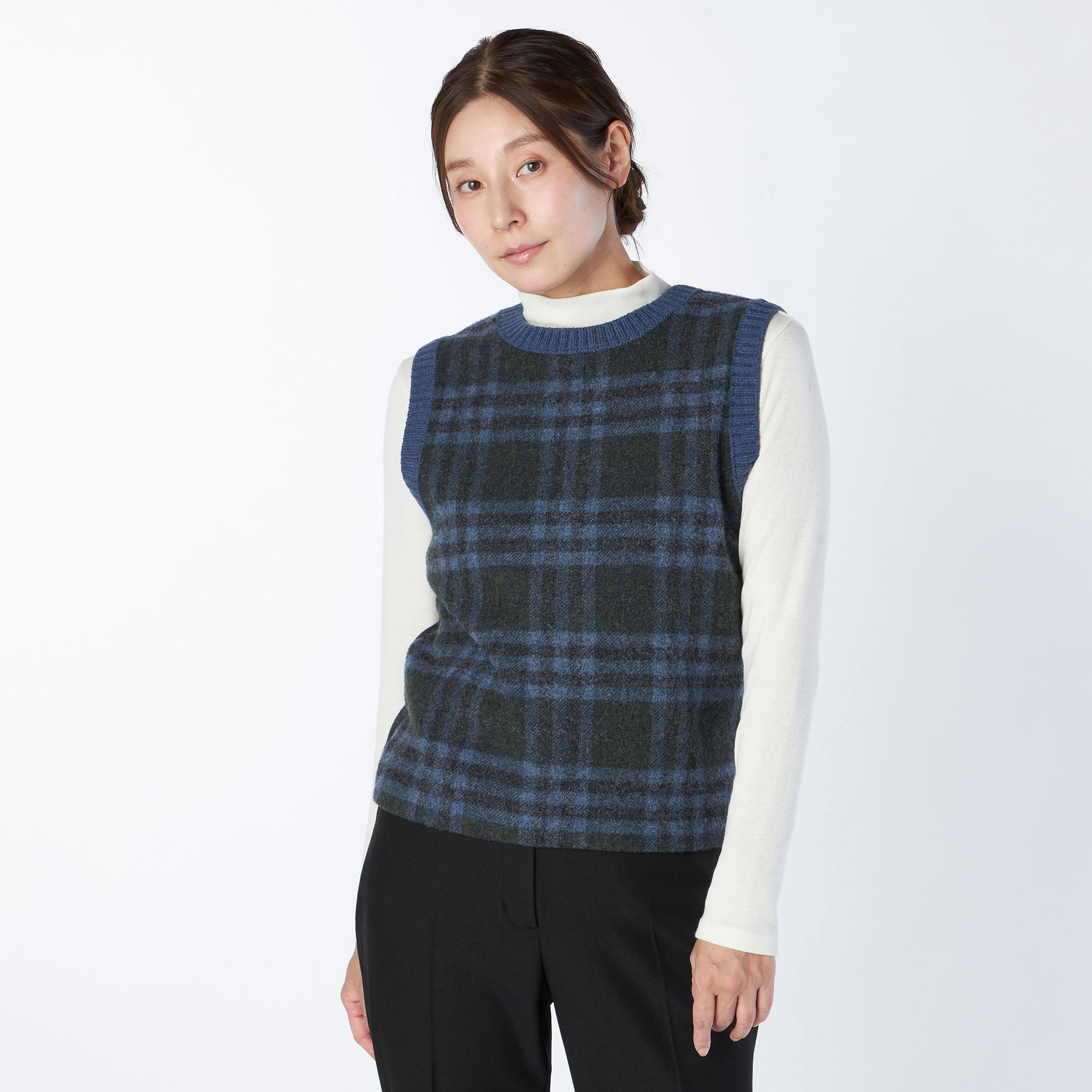 キースチェックニット