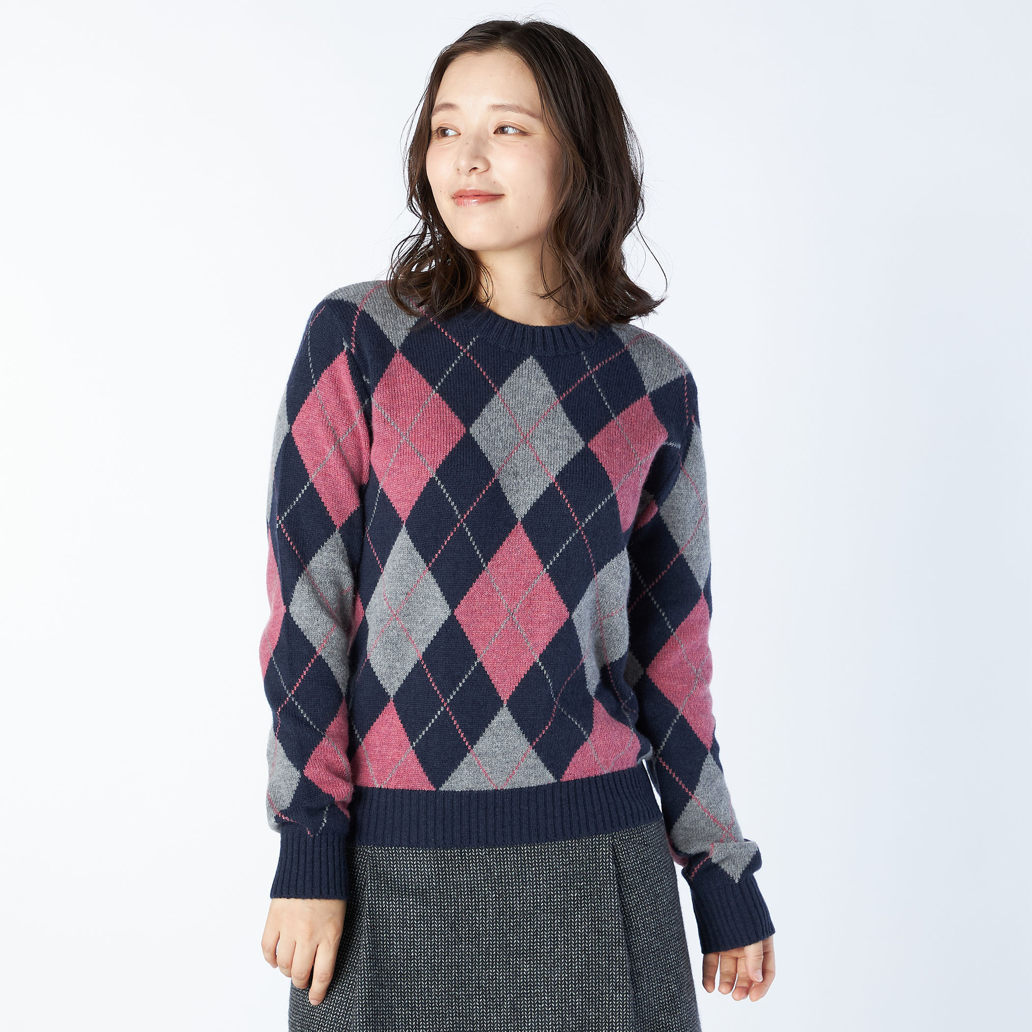 アーガイルニット