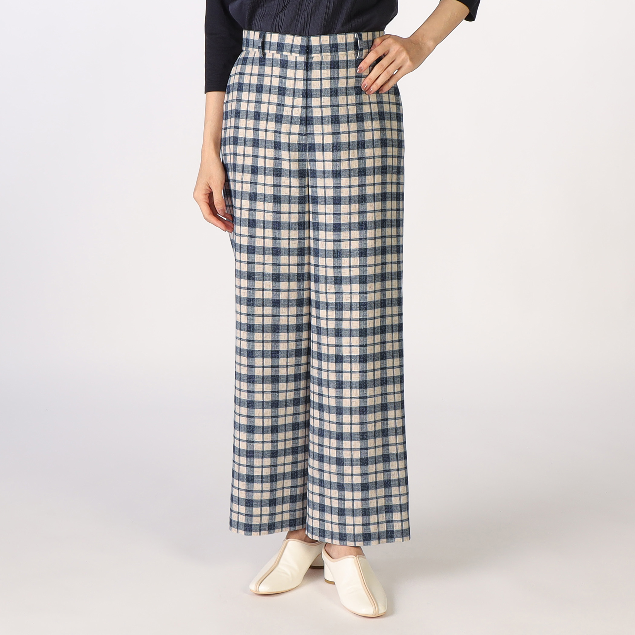 ツィードチェックパンツ