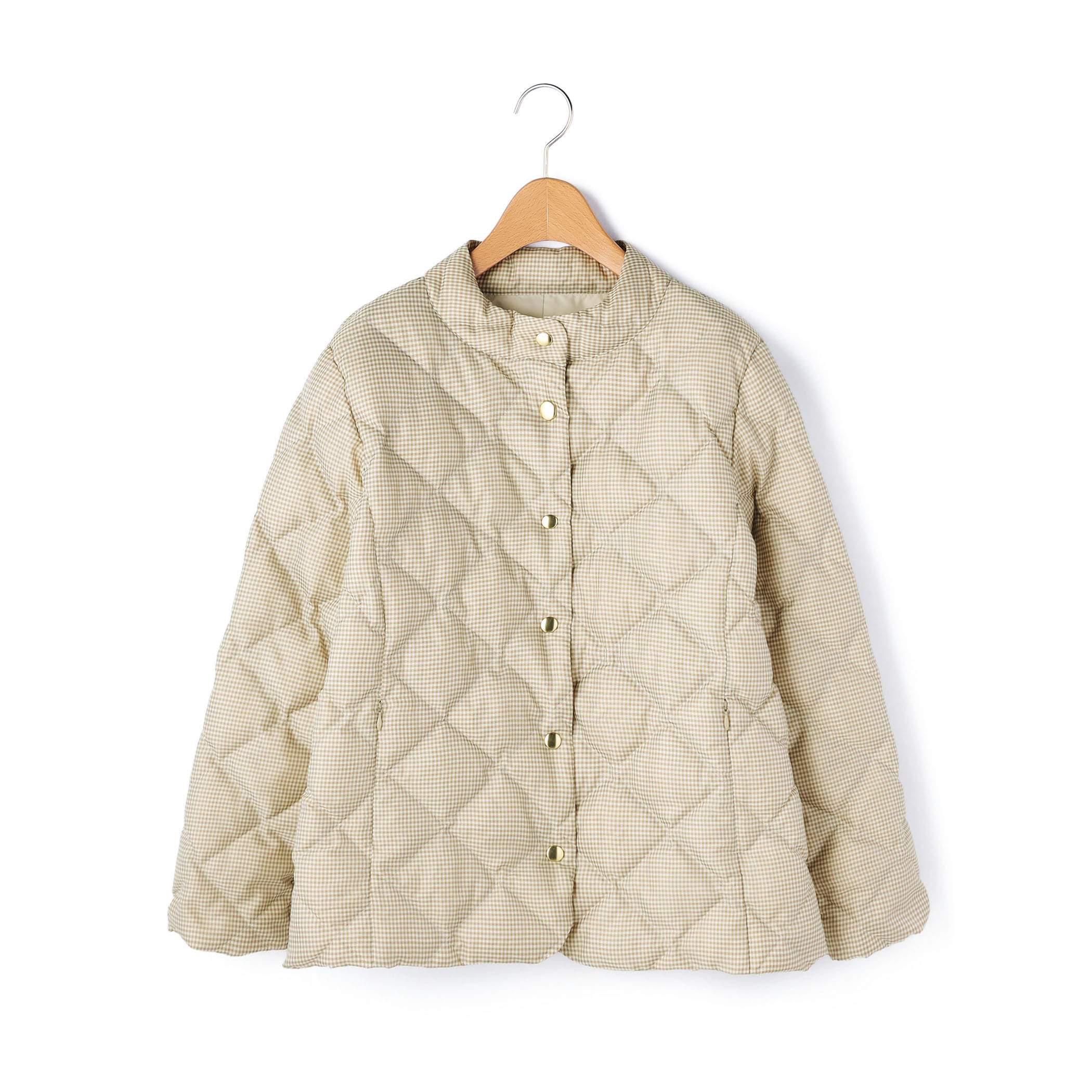 ギンガムチェックコート