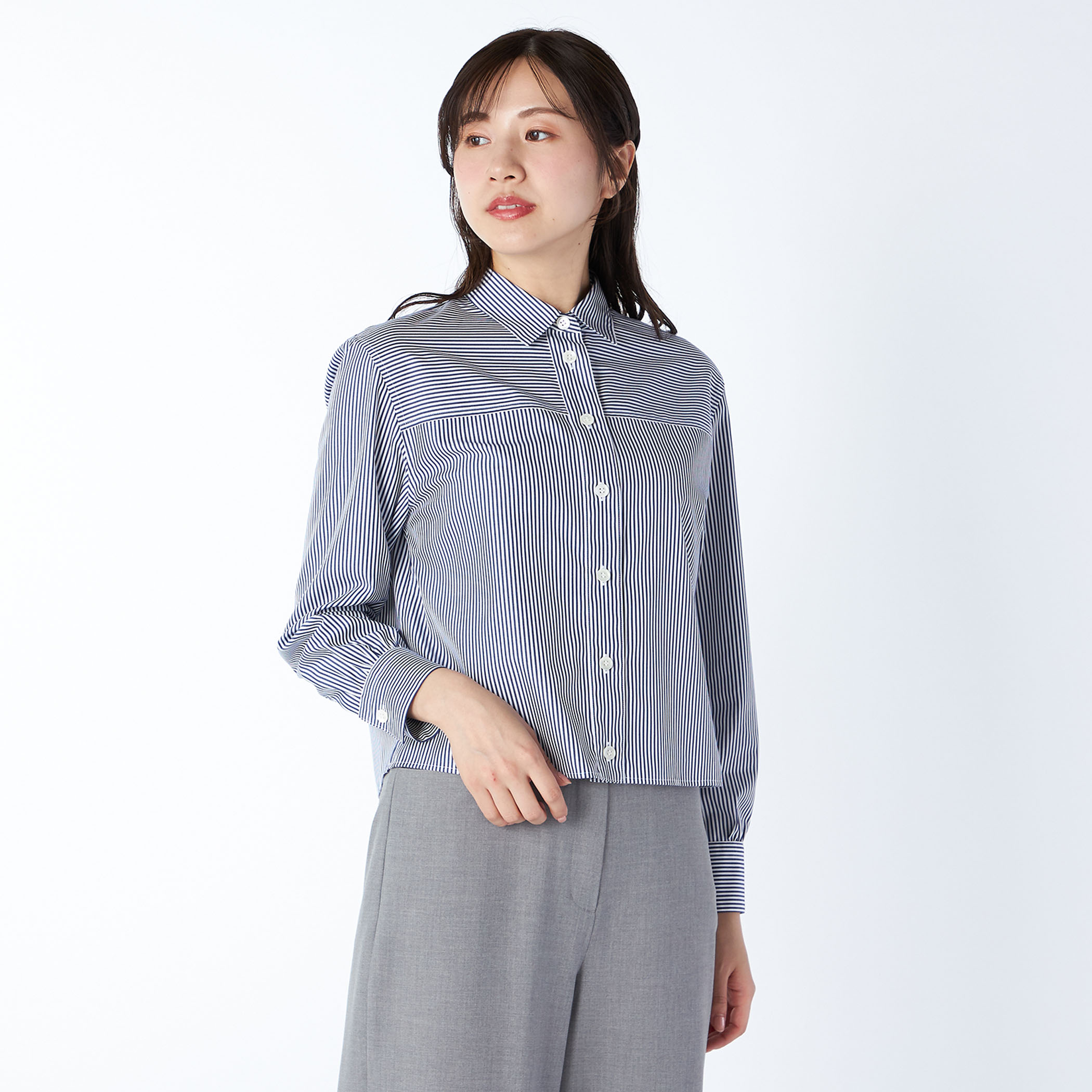 ロンドンストライプブラウス