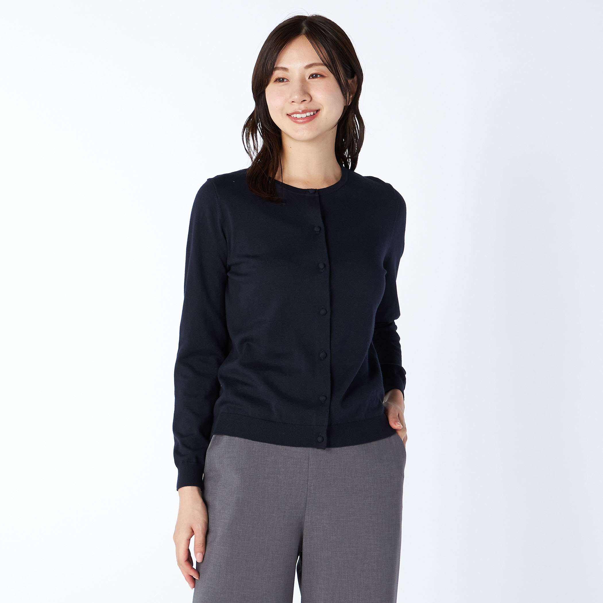 オータムハイゲージニットカーディガン