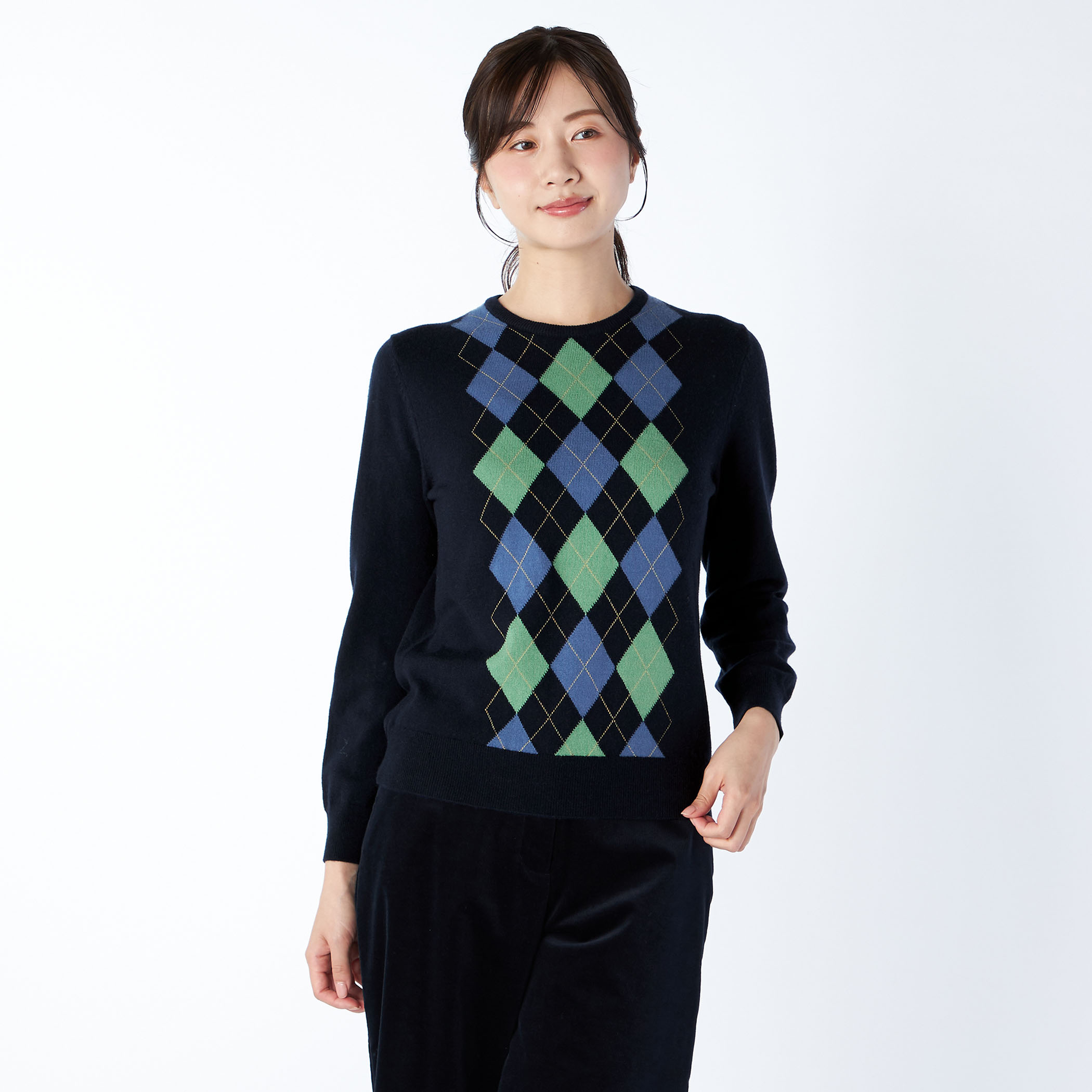 アーガイルニット