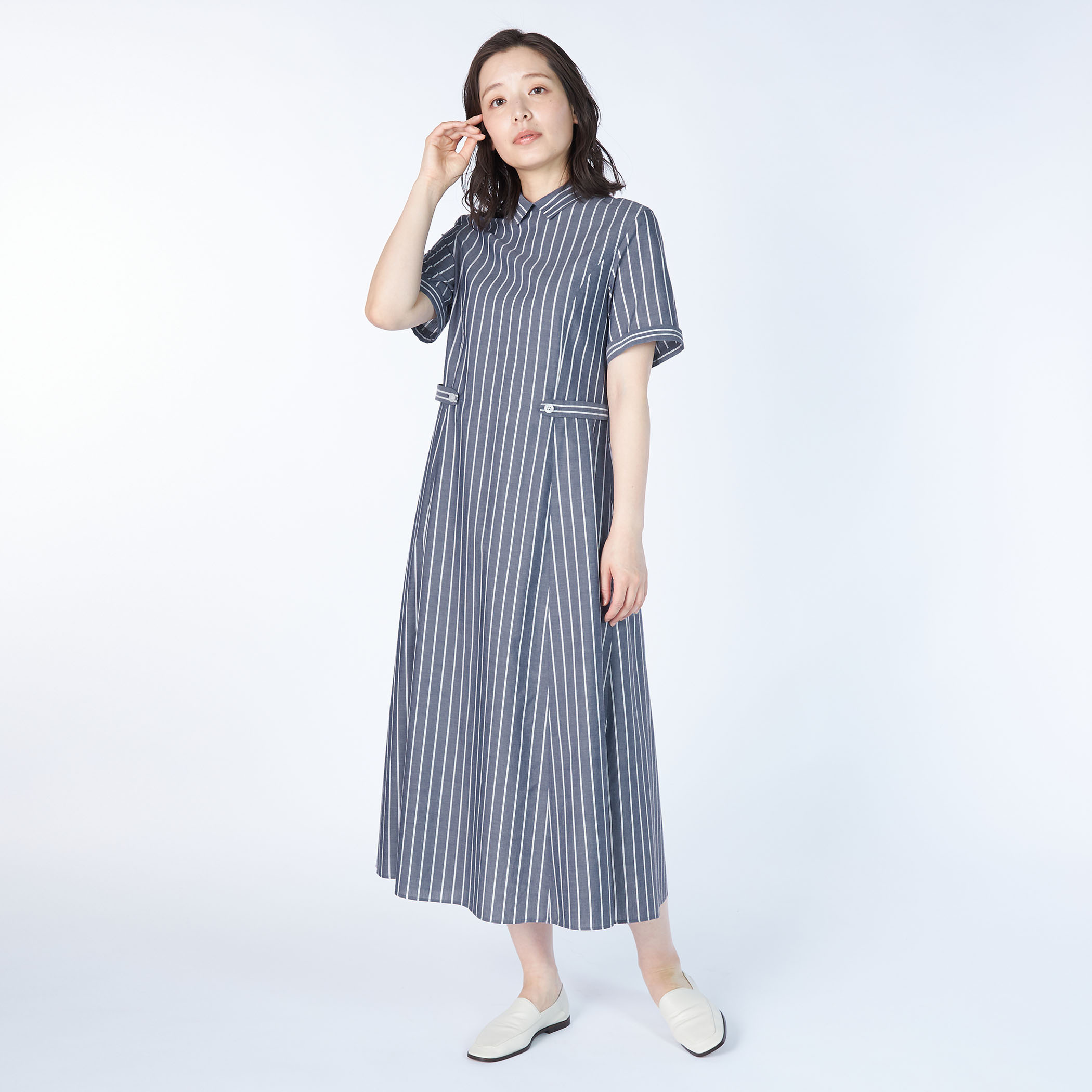 コースタルストライプワンピース