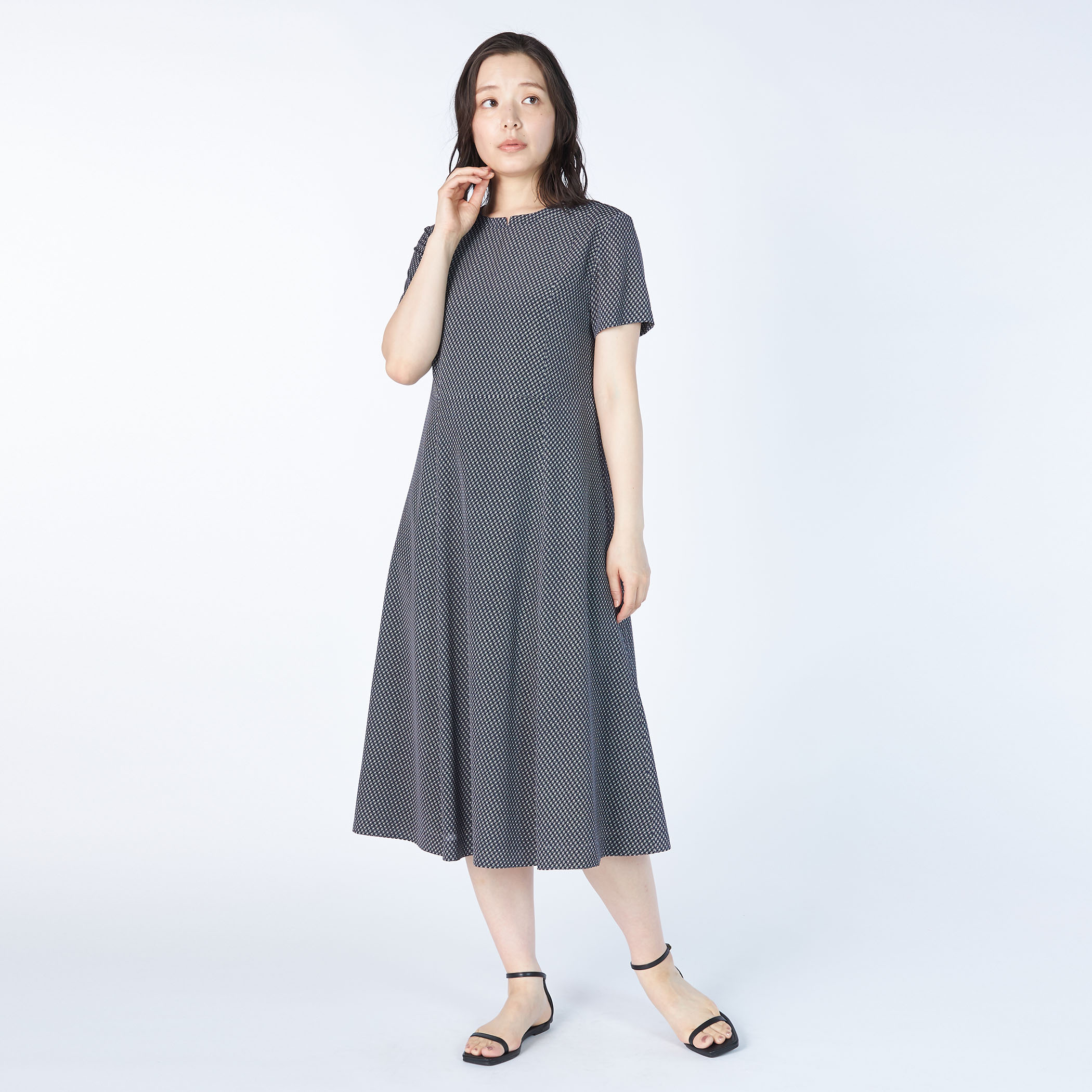 プリントリングワンピース