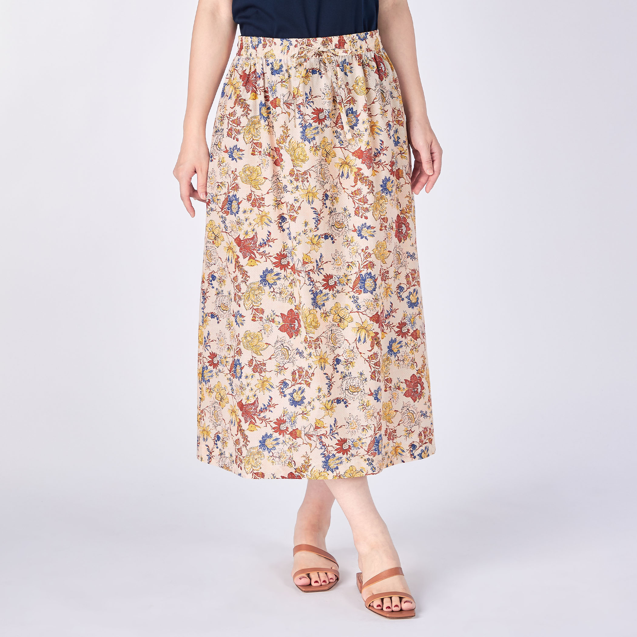 チンツフラワースカート