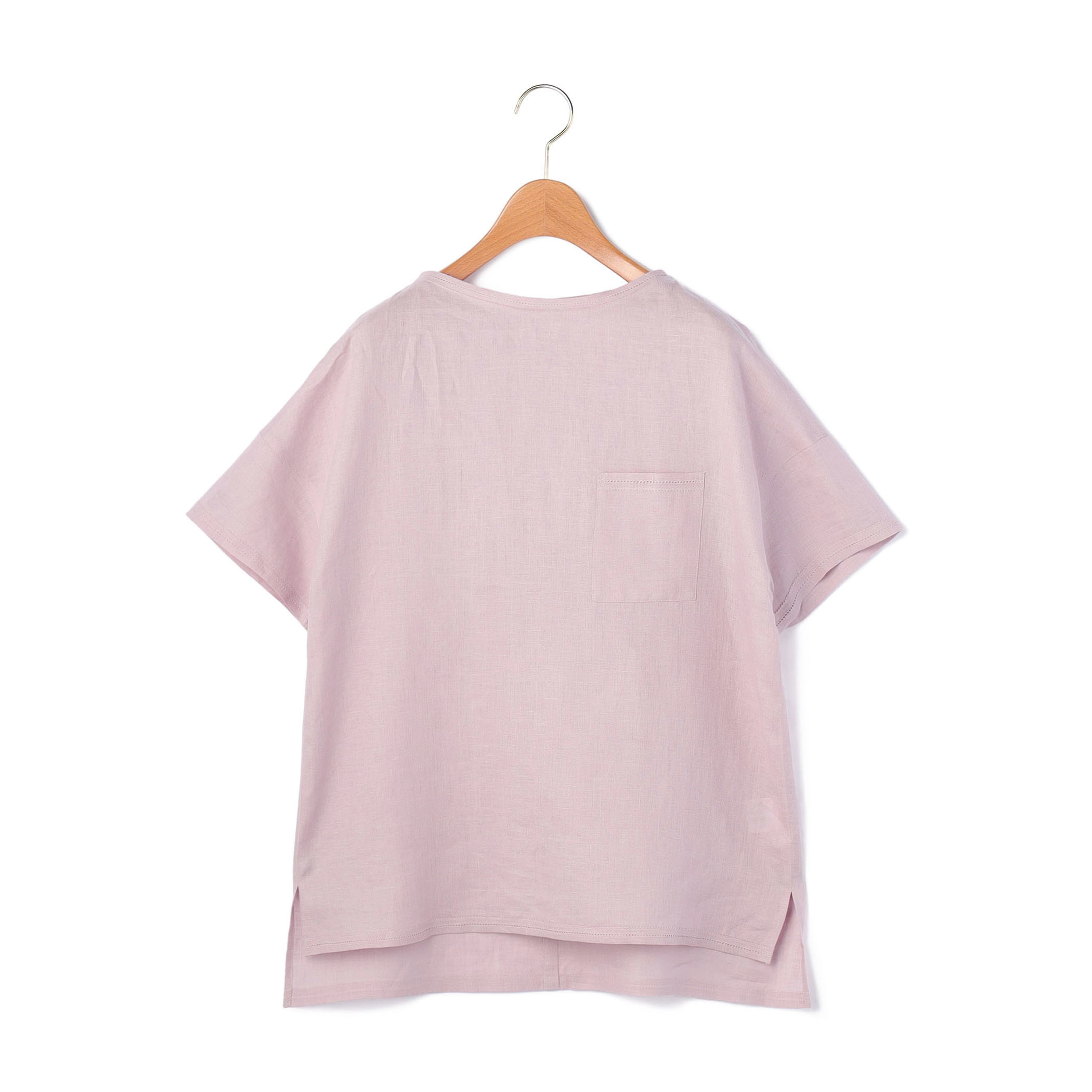 60/-リネンプルオーバーブラウス