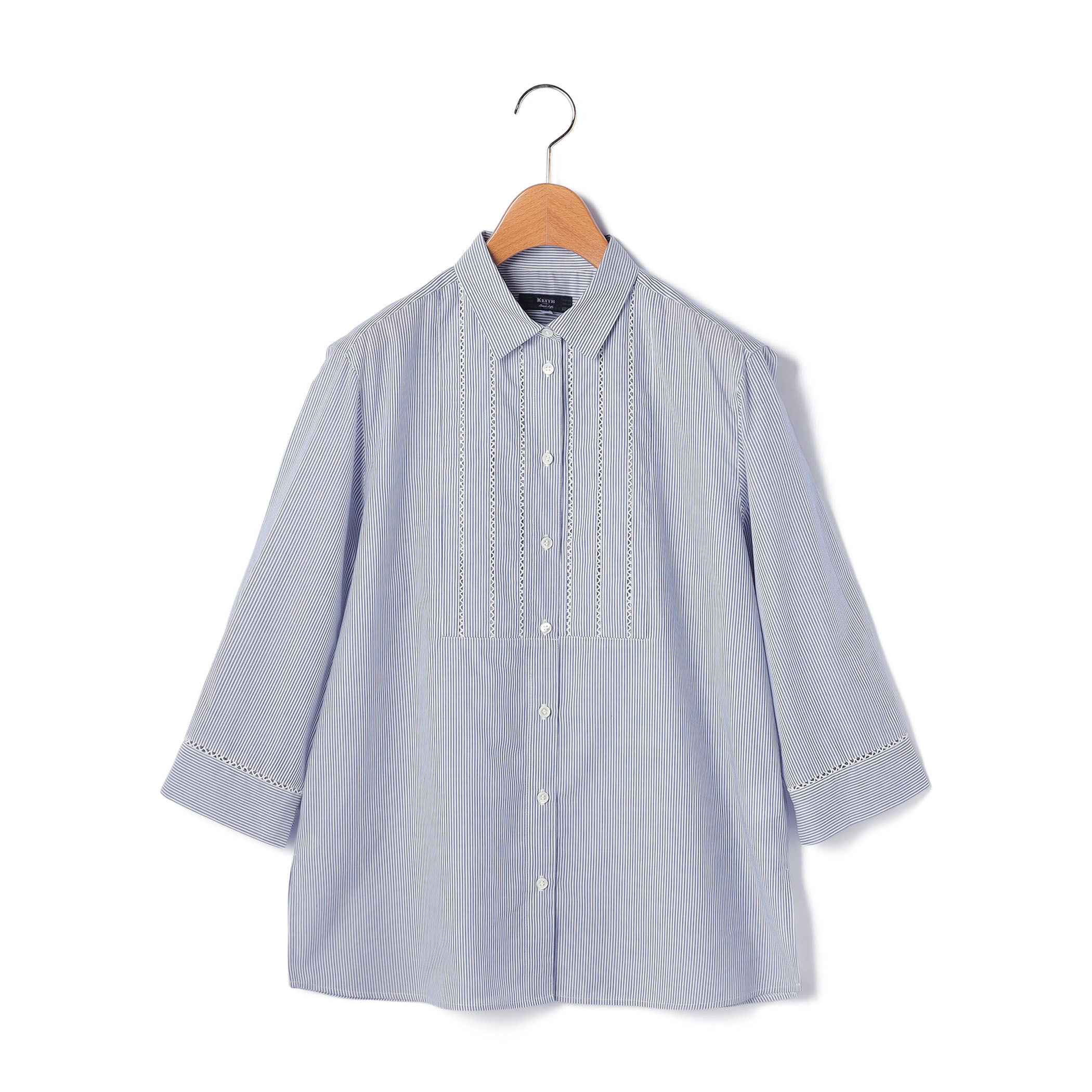 ローンストライプブラウス