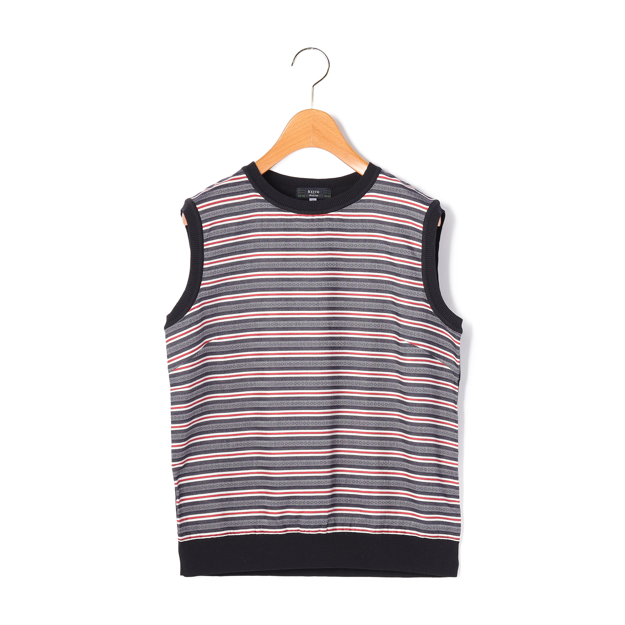 コットンハイゲージニットベスト