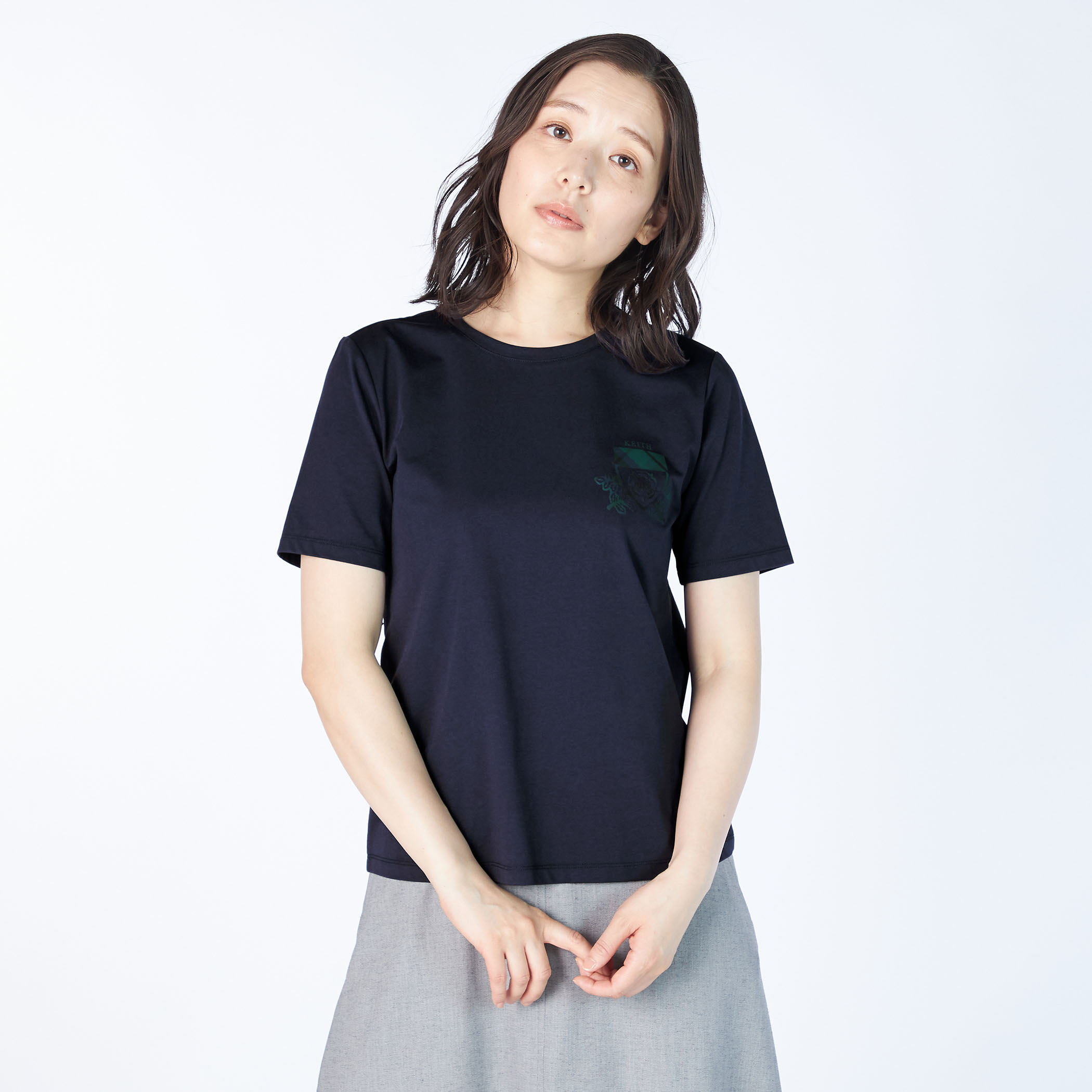 プレーティング天竺カットソー