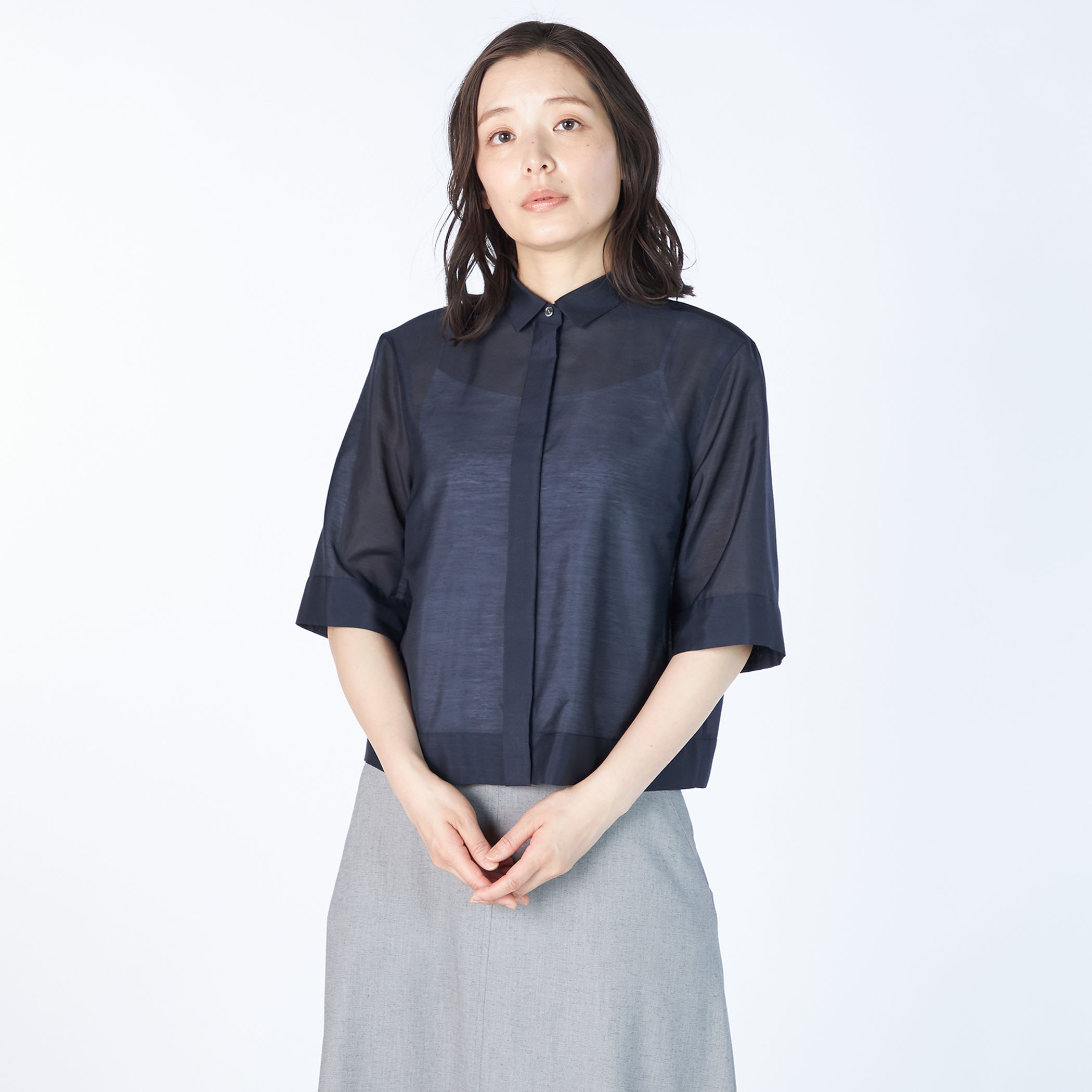 T/Cローンシャツブラウス