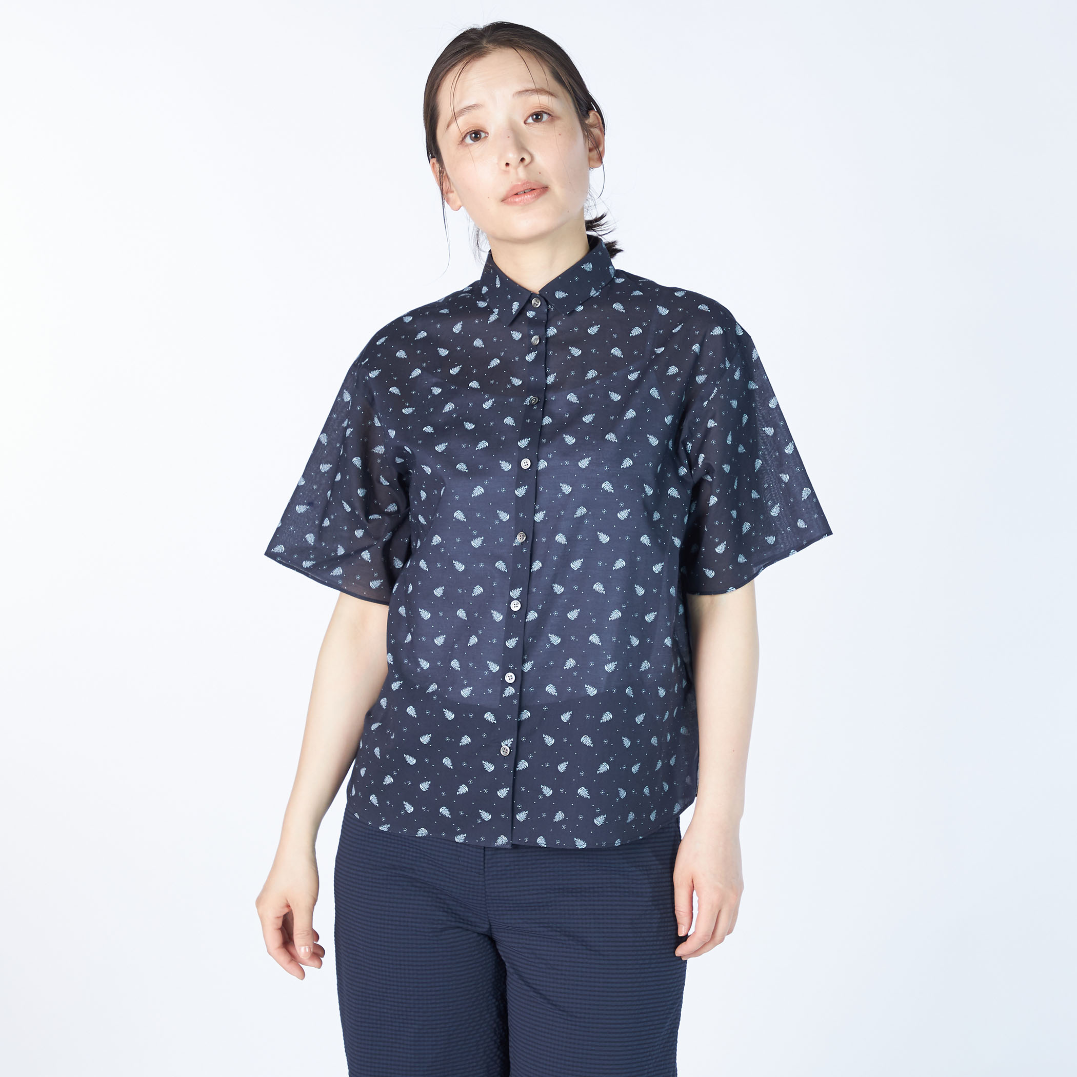 プリントWightブラウス