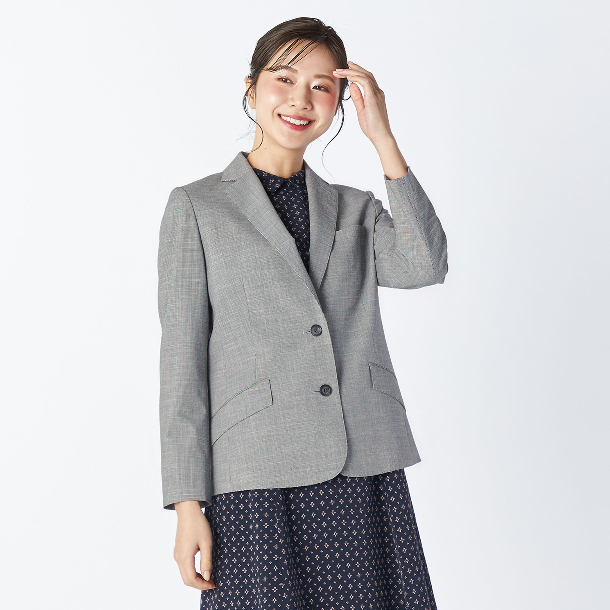 ハウンドトゥースジャケット