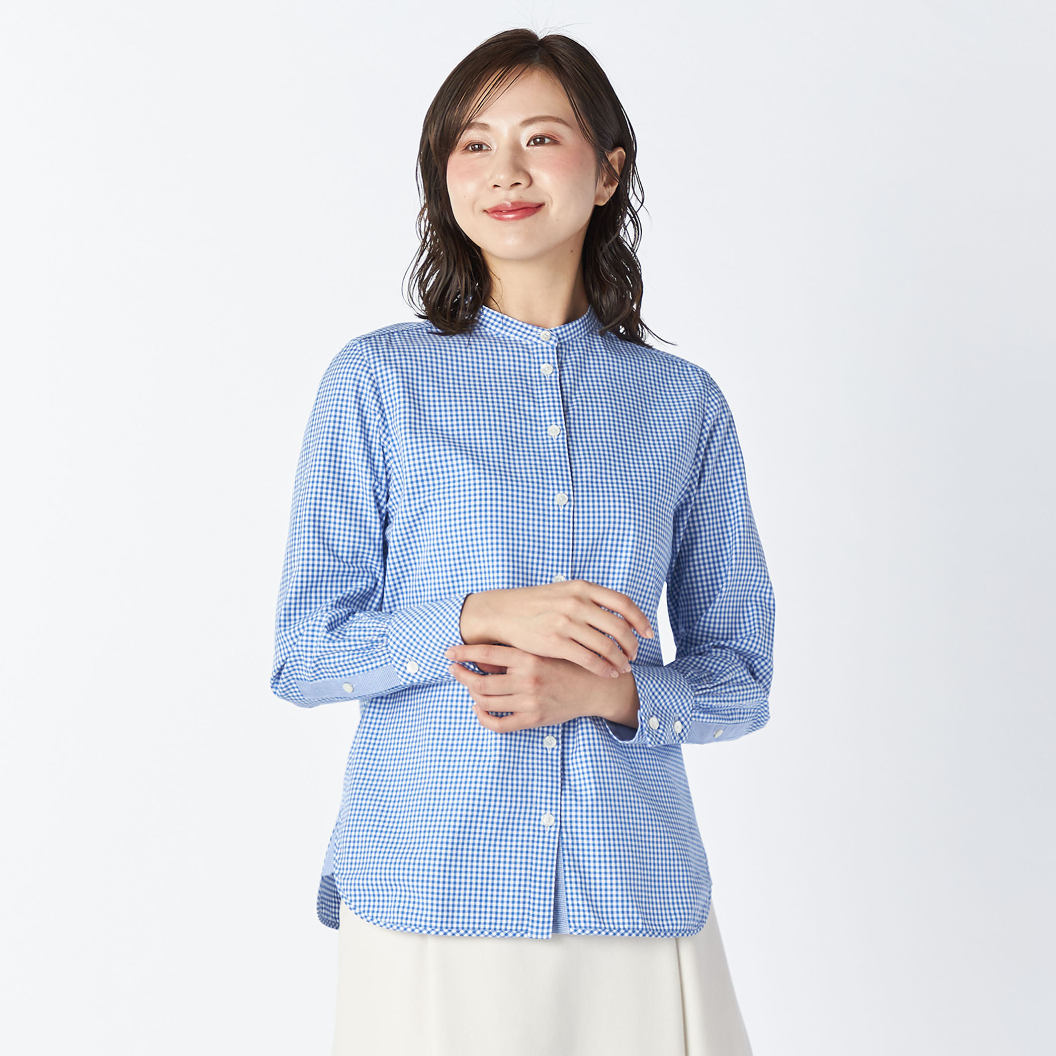 クラシックチェックブラウス