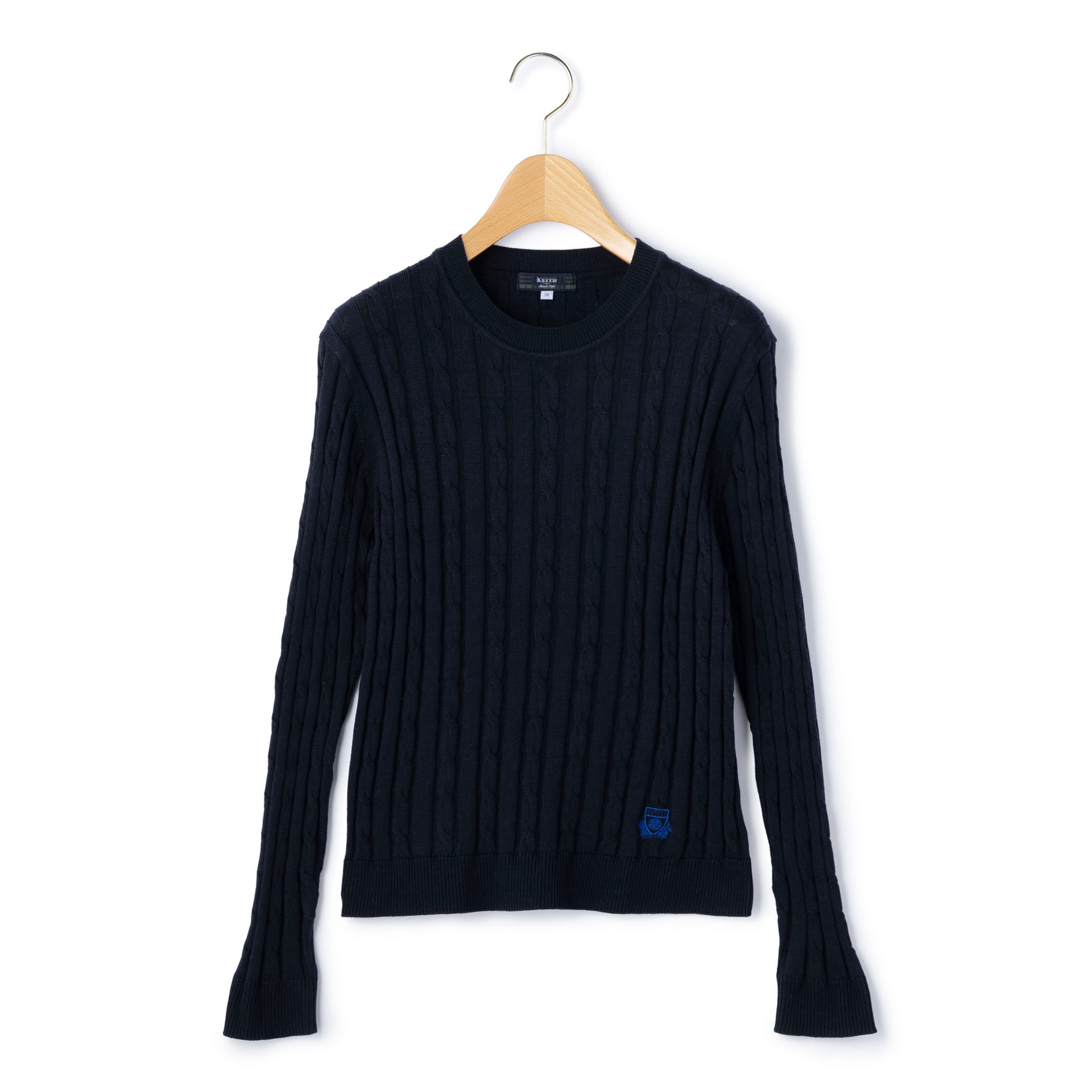 ハイゲージケーブルニットプルオーバー