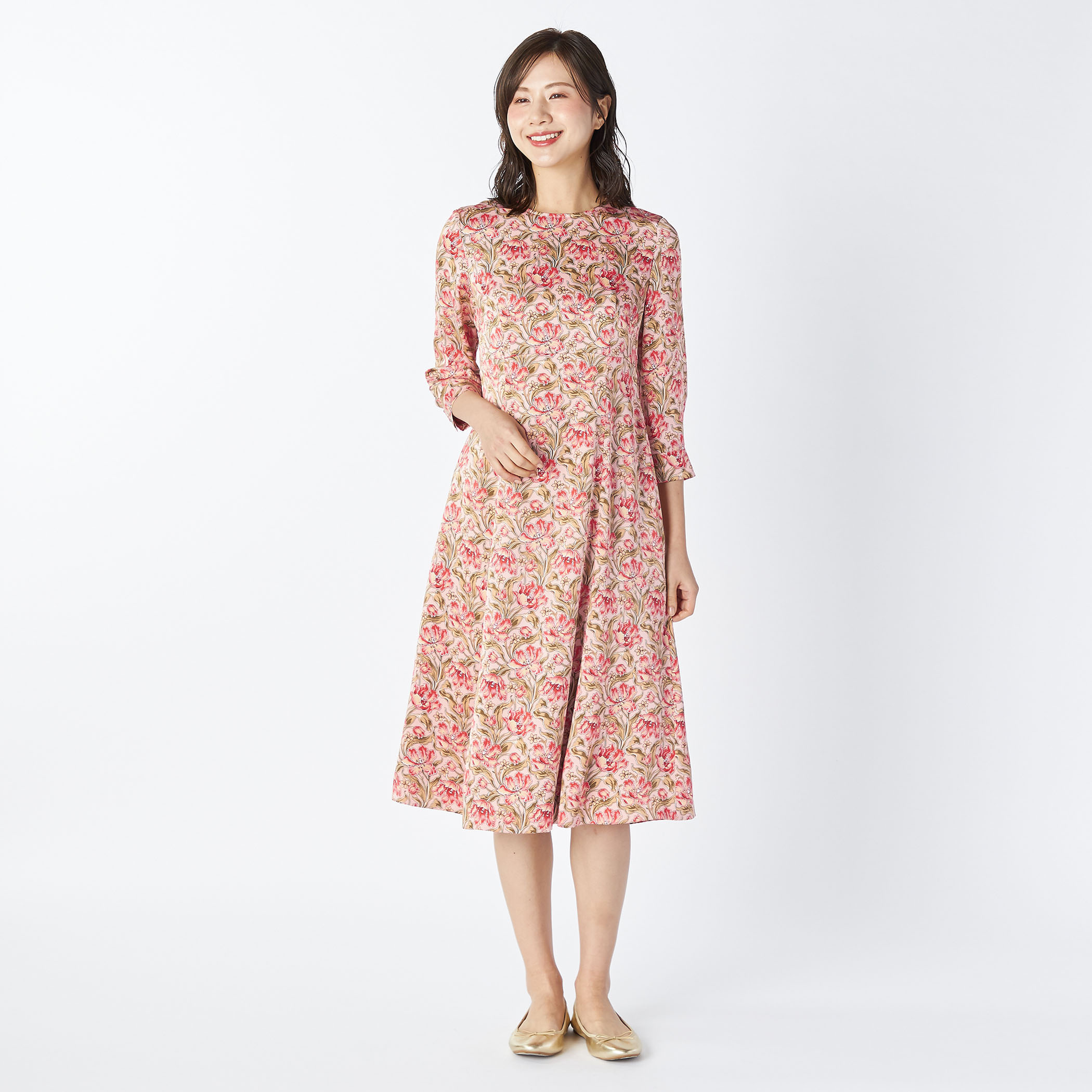 ガーデンフローラルワンピース