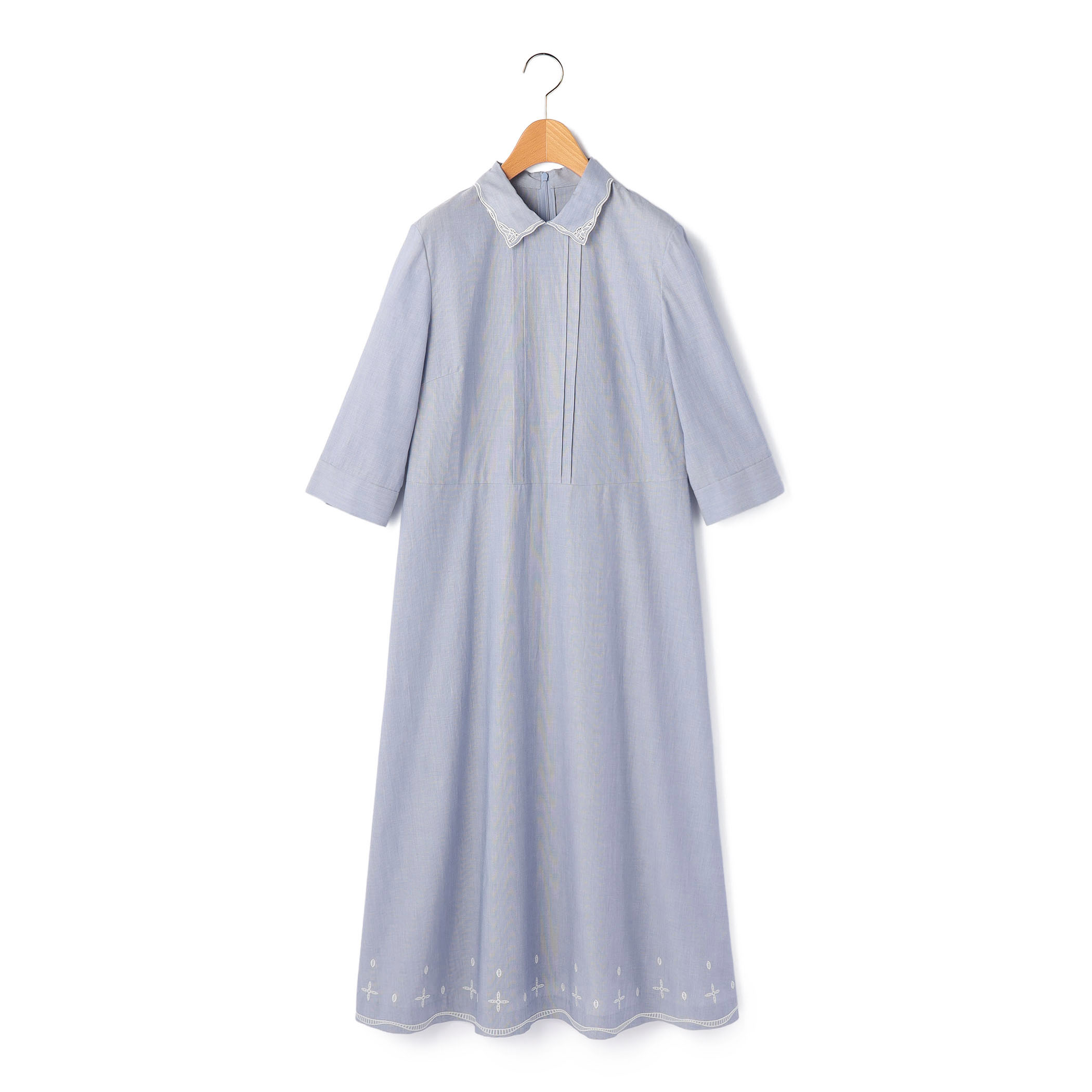 ヘアラインストライプワンピース