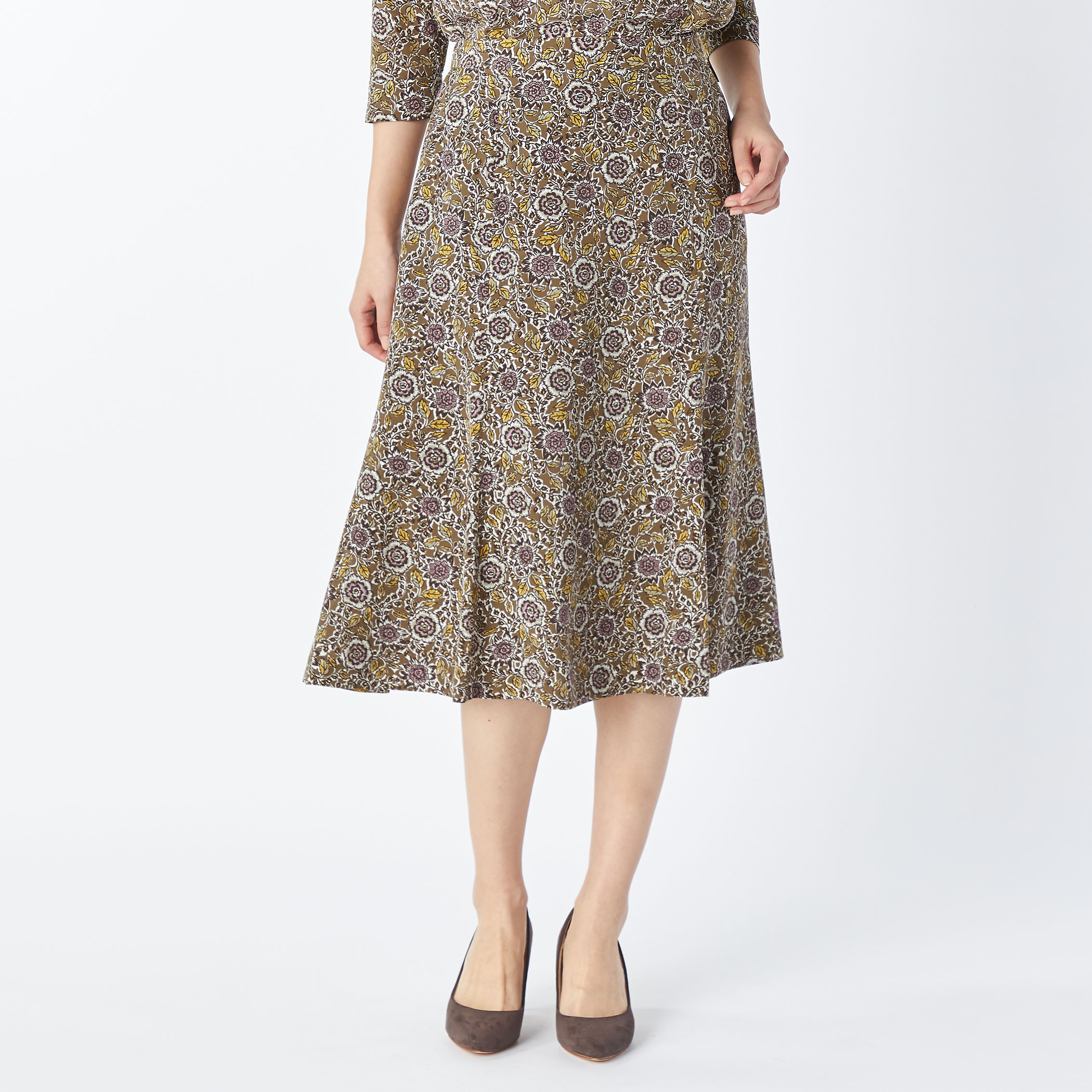 ウッドカットフラワースカート