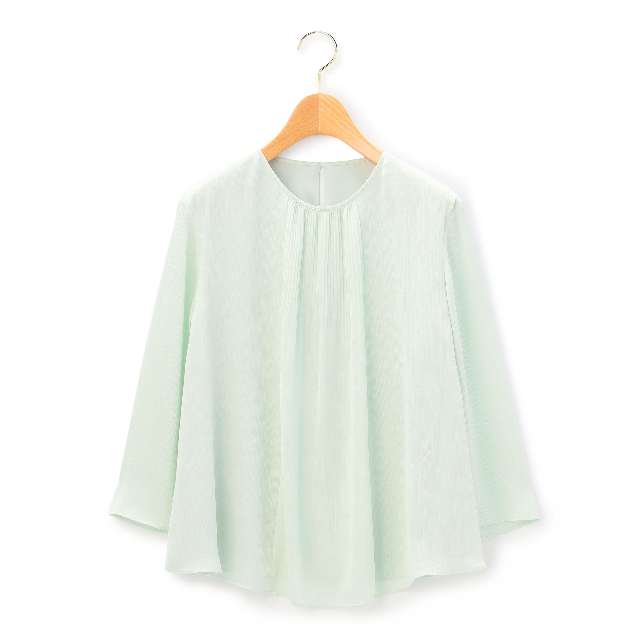 サテンドットヨウリュウブラウス