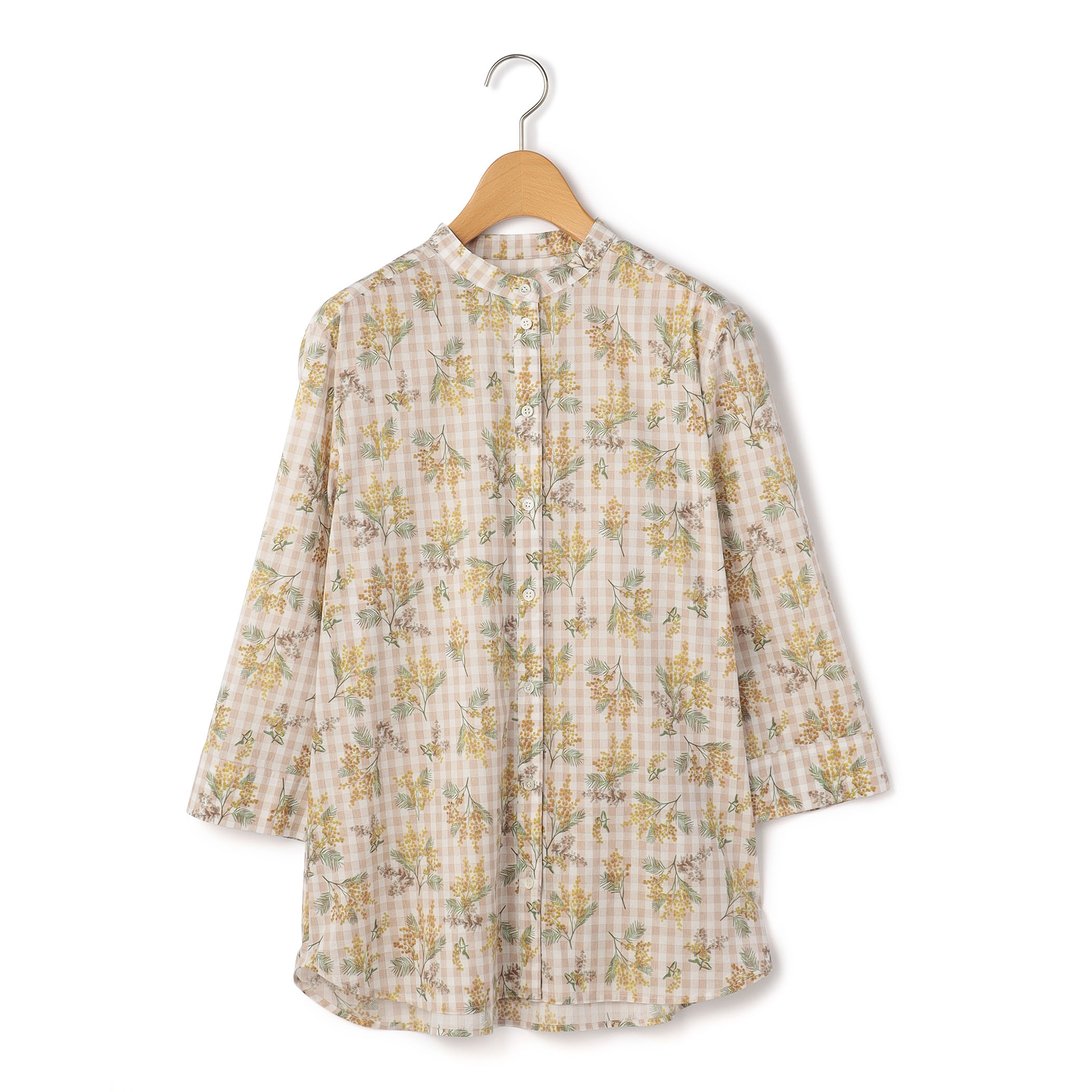 ミモザパッチワークブラウス