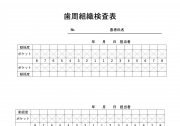 歯周組織検査表②