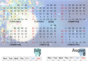 卓上カレンダー2017年7月