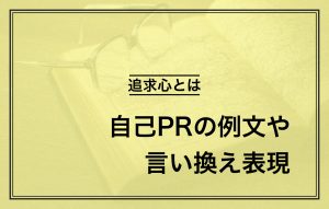 追求心とは|自己PRの例文や言い換え表現をご紹介