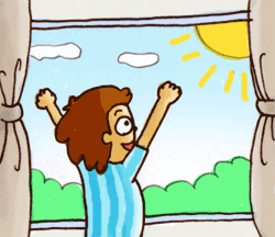 太陽の光で体を目覚めさせよう