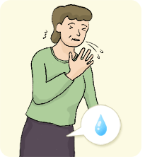 くしゃみをしたときなどに尿もれ