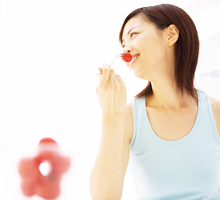 朝食にフルーツをプラス