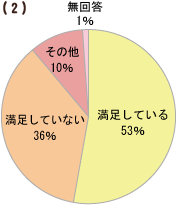 グラフ：医師や薬剤師の薬に関する説明に満足していますか？
